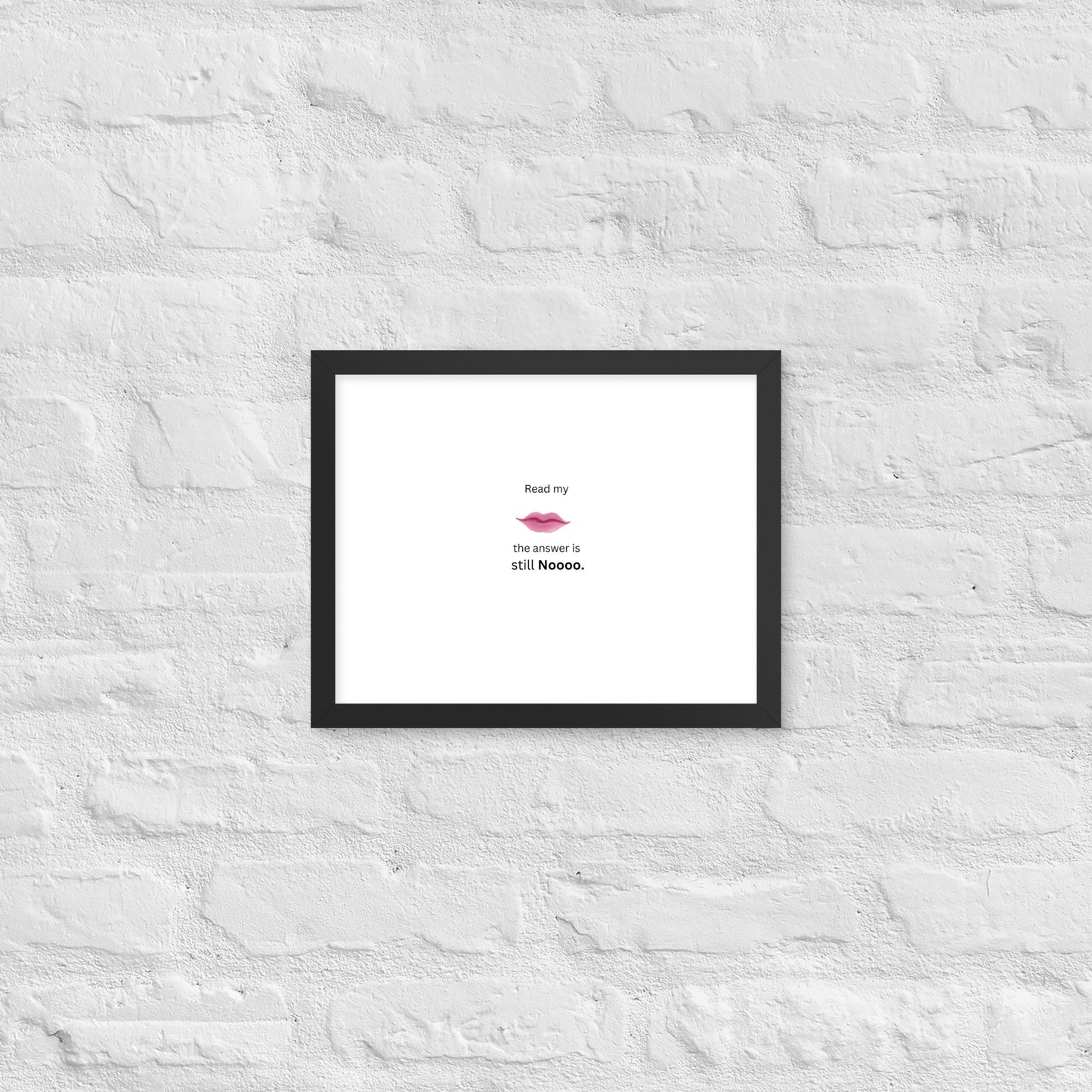 Black Framed Poster