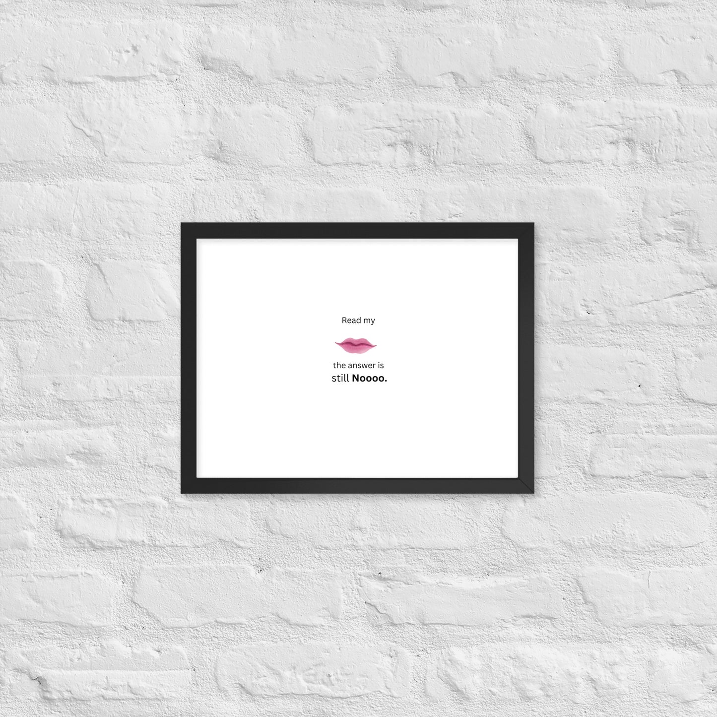 Black Framed Poster