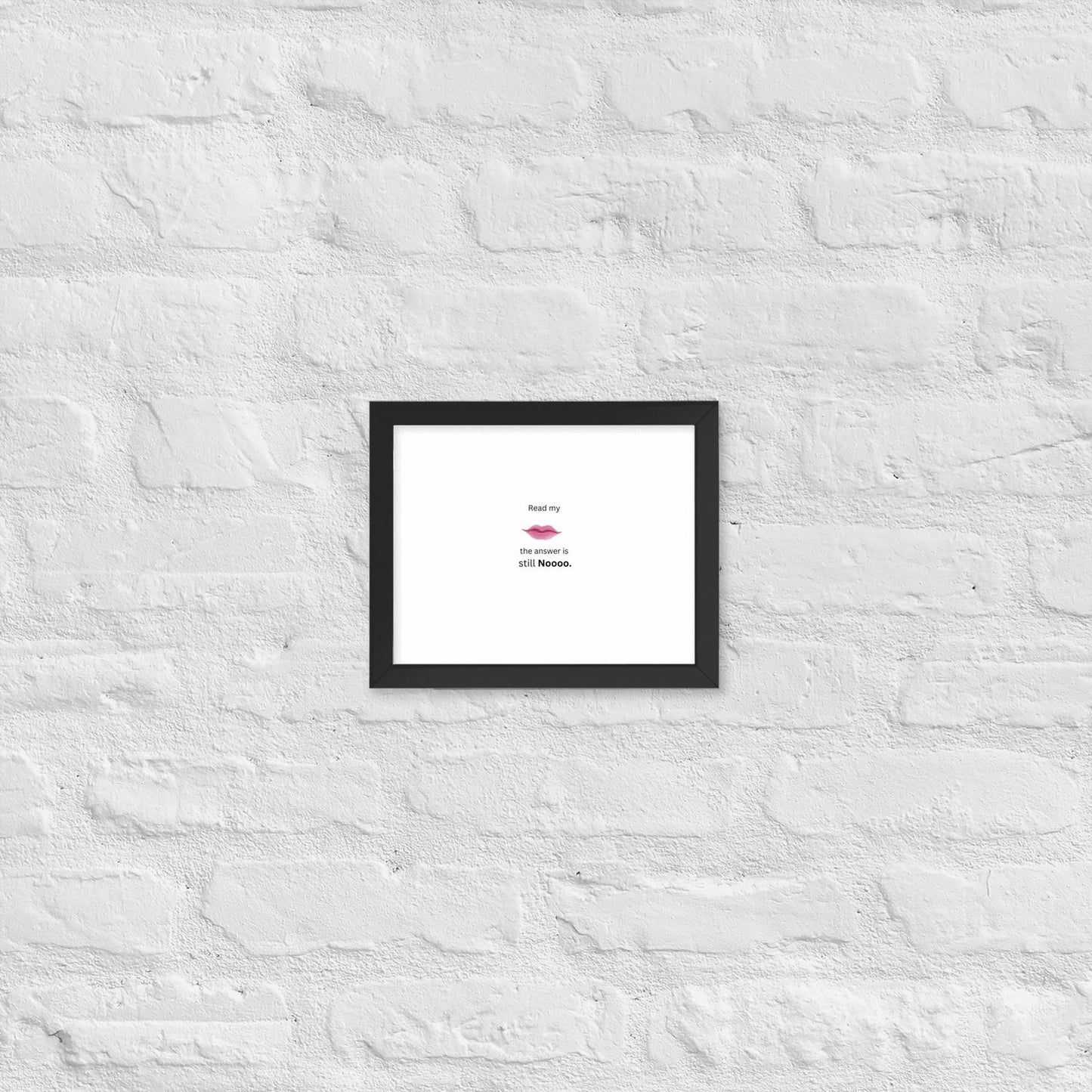 Black Framed Poster - 8×10