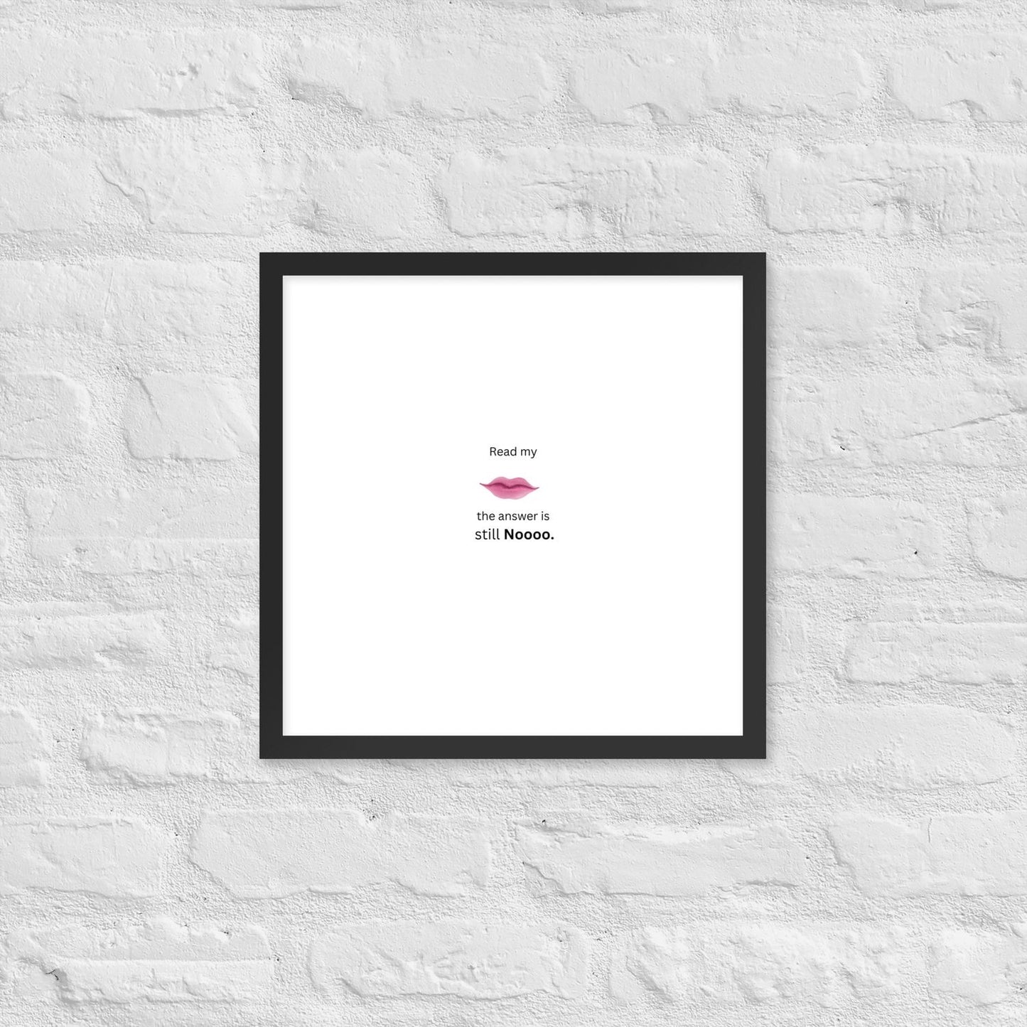 Black Framed Poster - 16×16