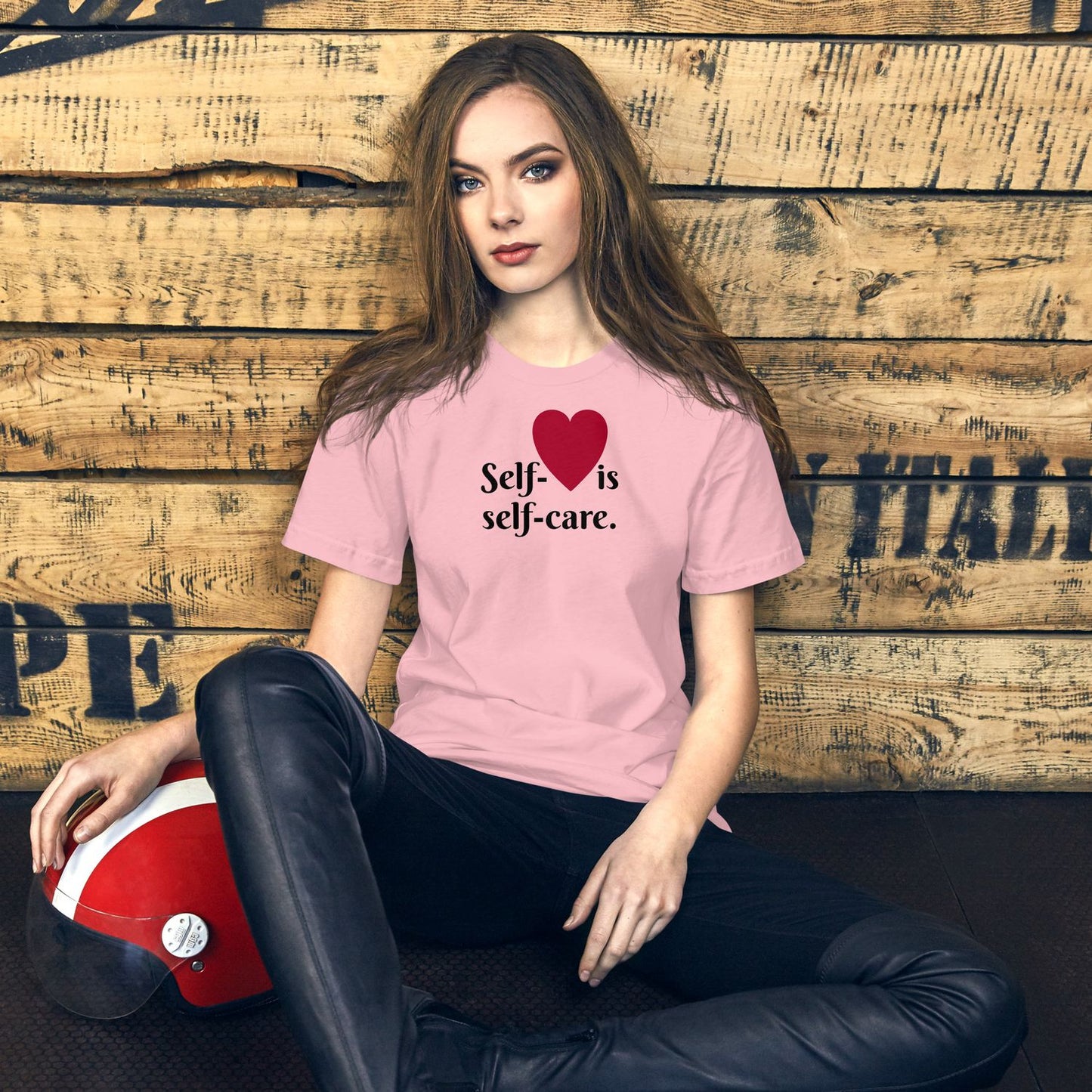 Blue Unisex T-shirt - Pink - S