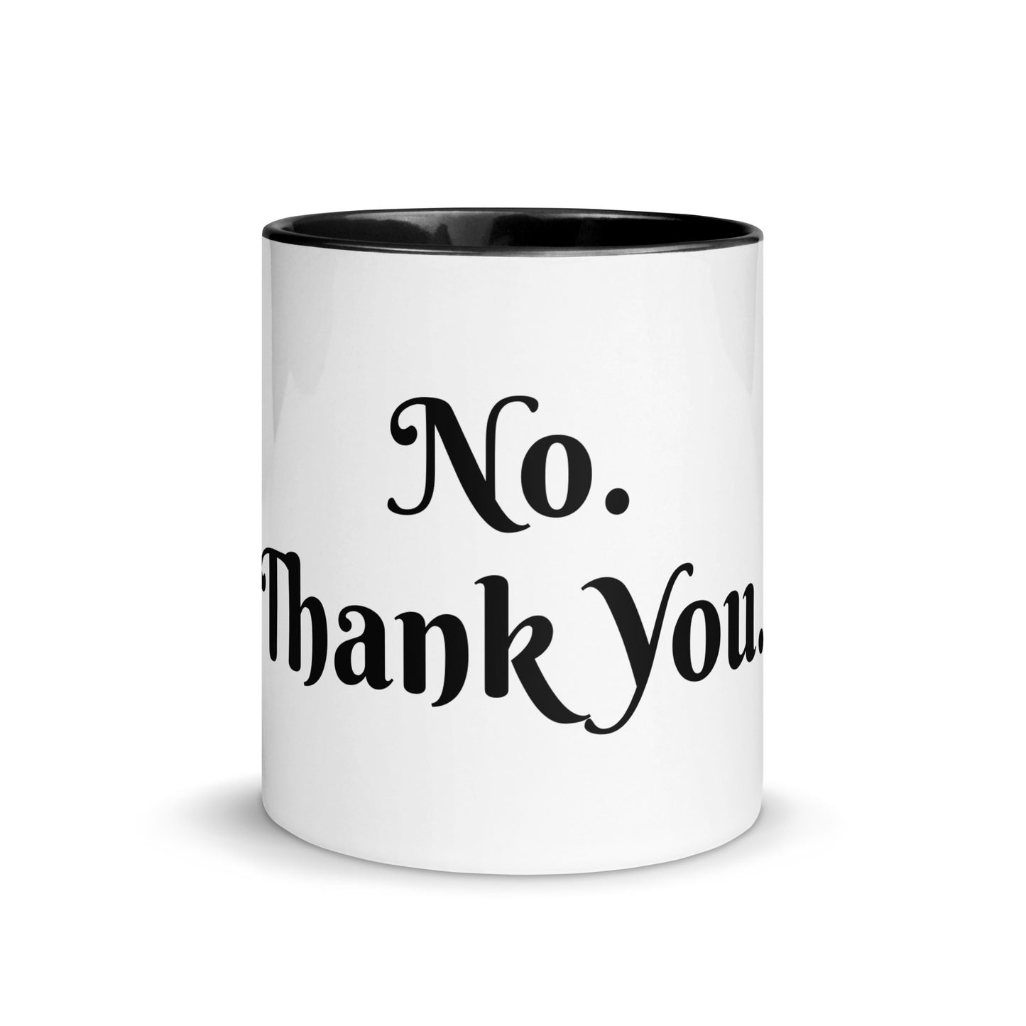 White Ceramic Cup with Color Inside