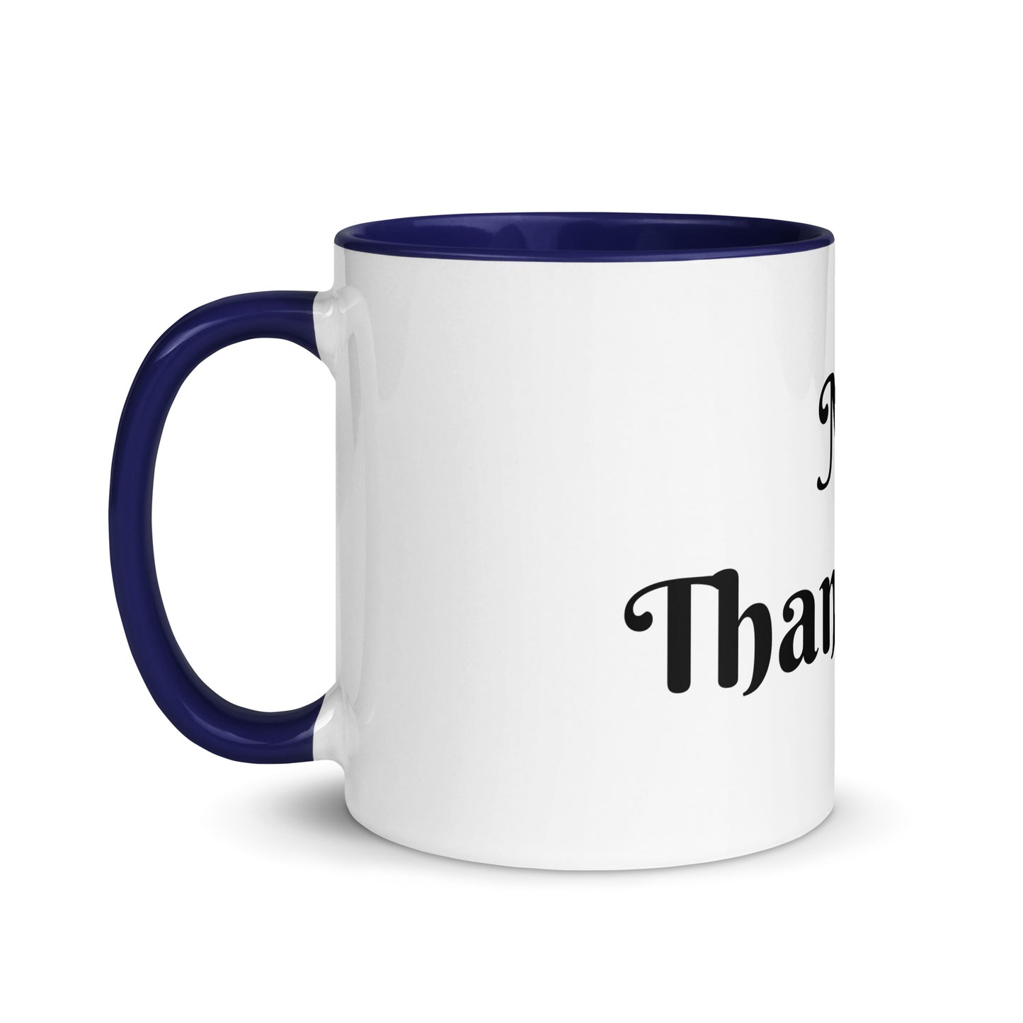 White Ceramic Cup with Color Inside