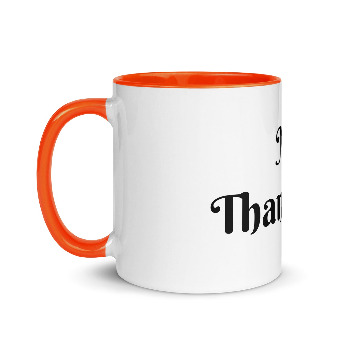 White Ceramic Cup with Color Inside