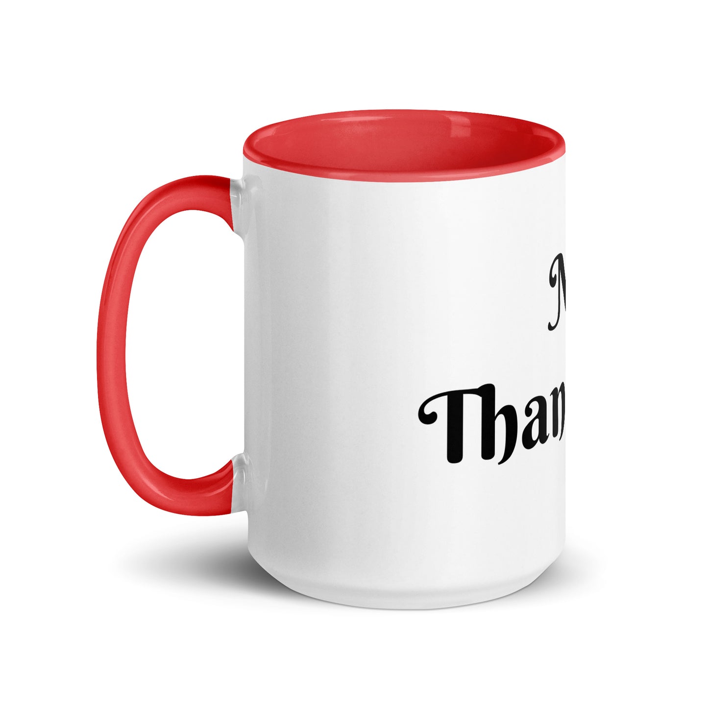 White Ceramic Cup with Color Inside