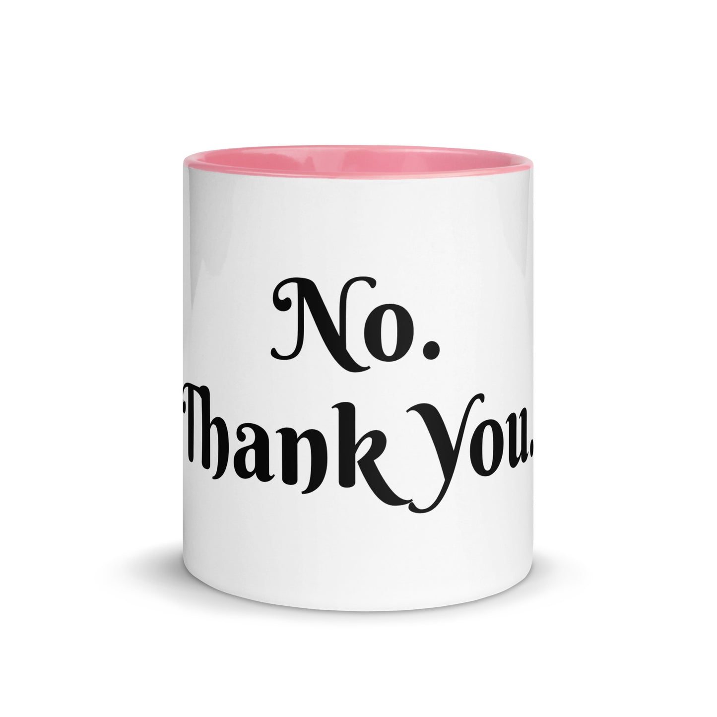 White Ceramic Cup with Color Inside