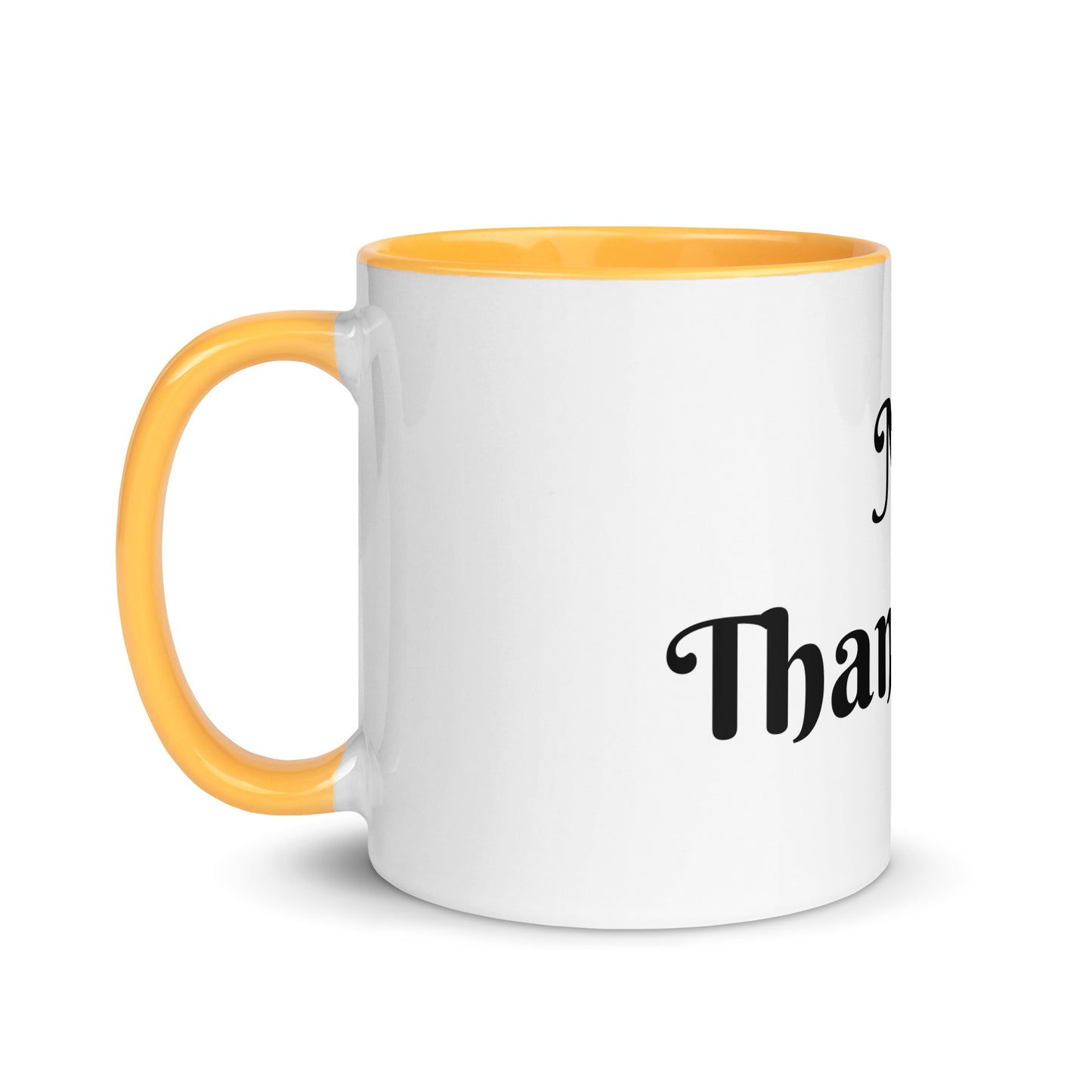 White Ceramic Cup with Color Inside