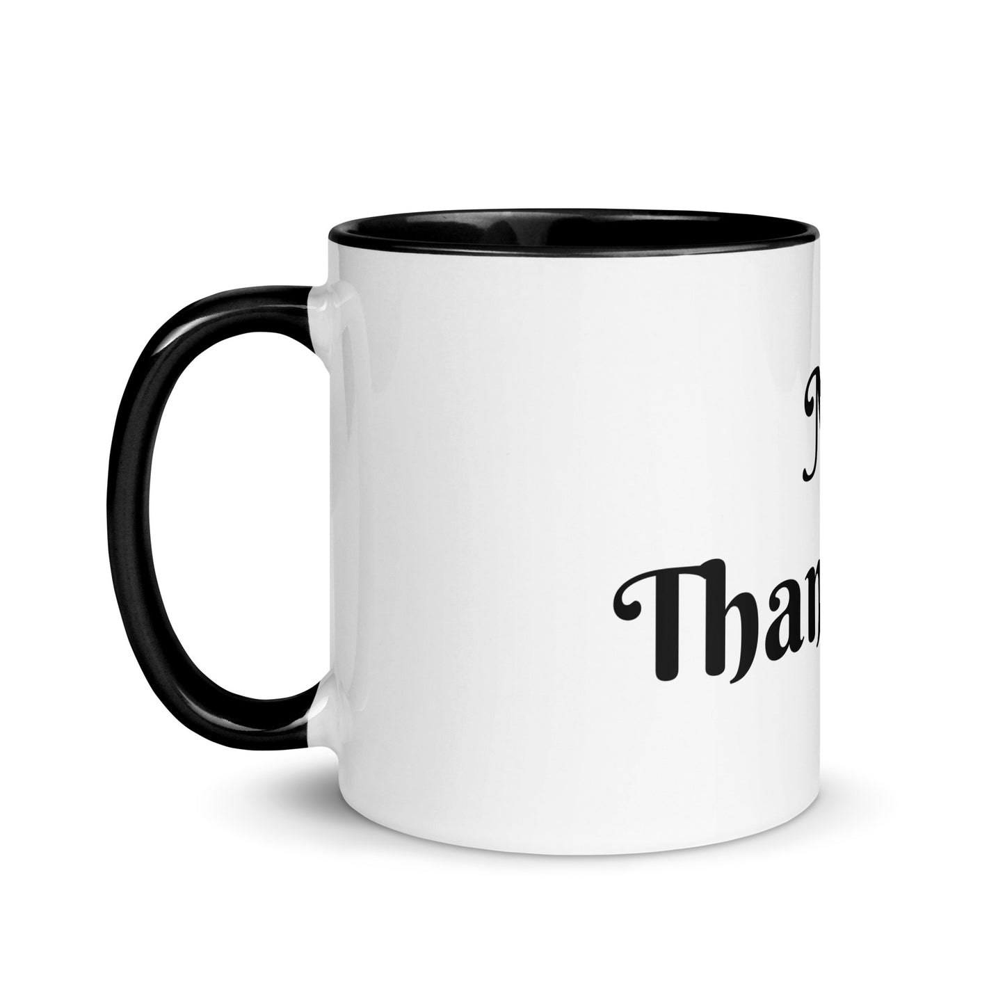 White Ceramic Cup with Color Inside
