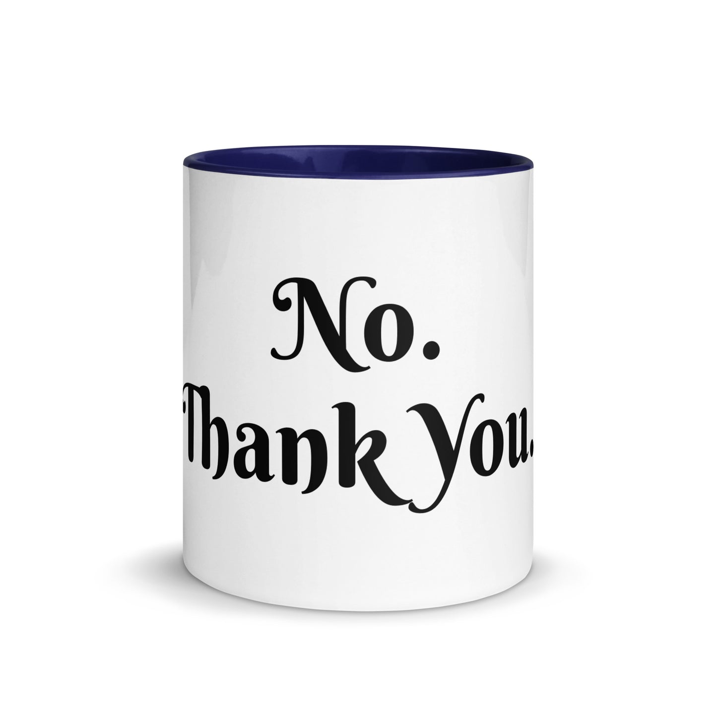 White Ceramic Cup with Color Inside