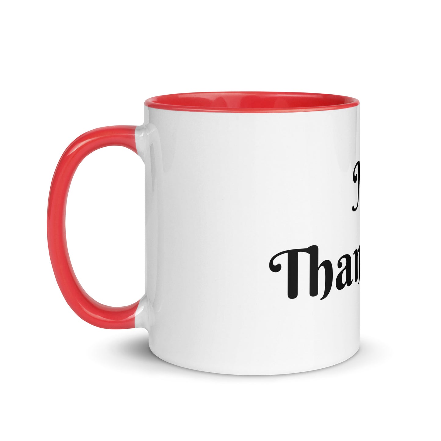 White Ceramic Cup with Color Inside