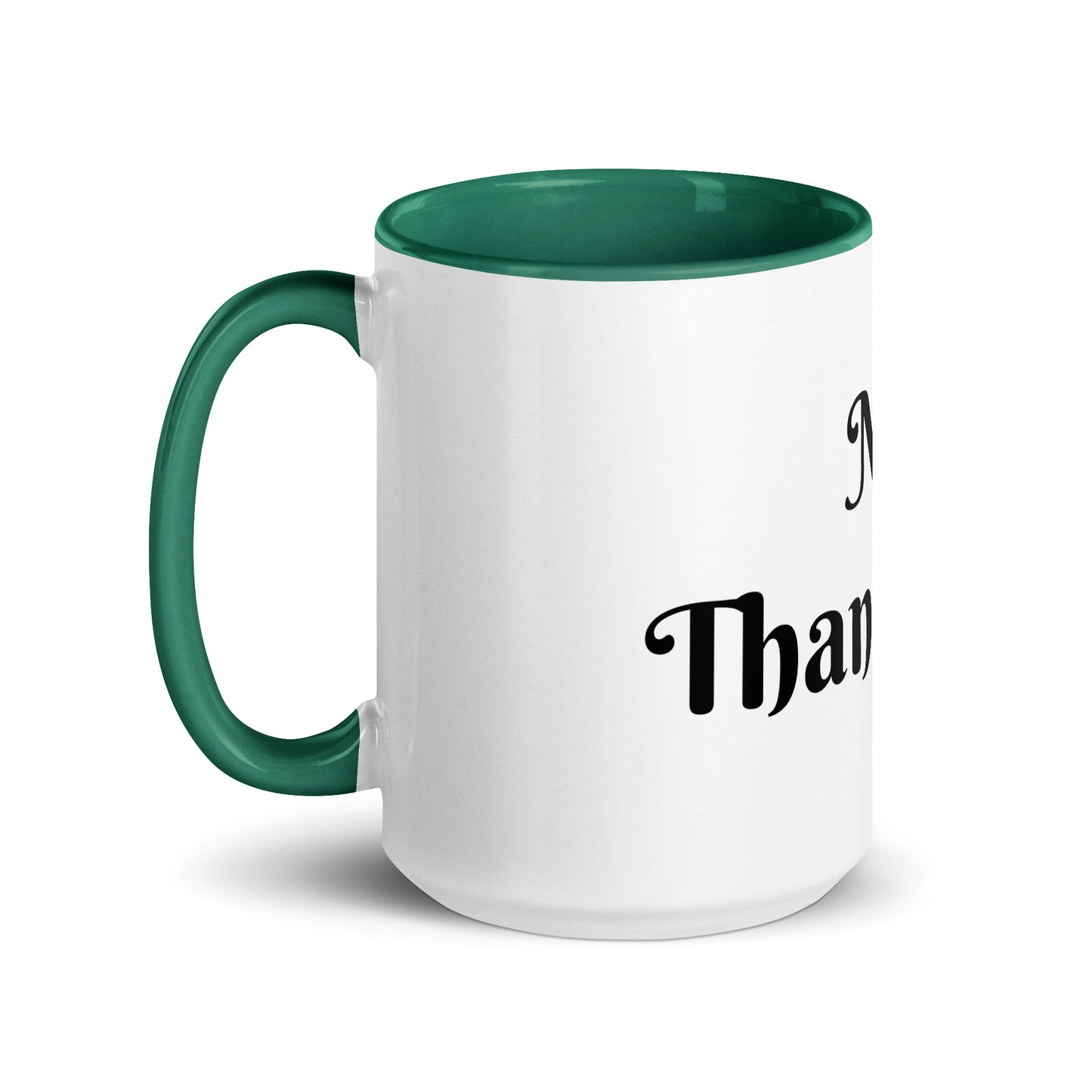 White Ceramic Cup with Color Inside