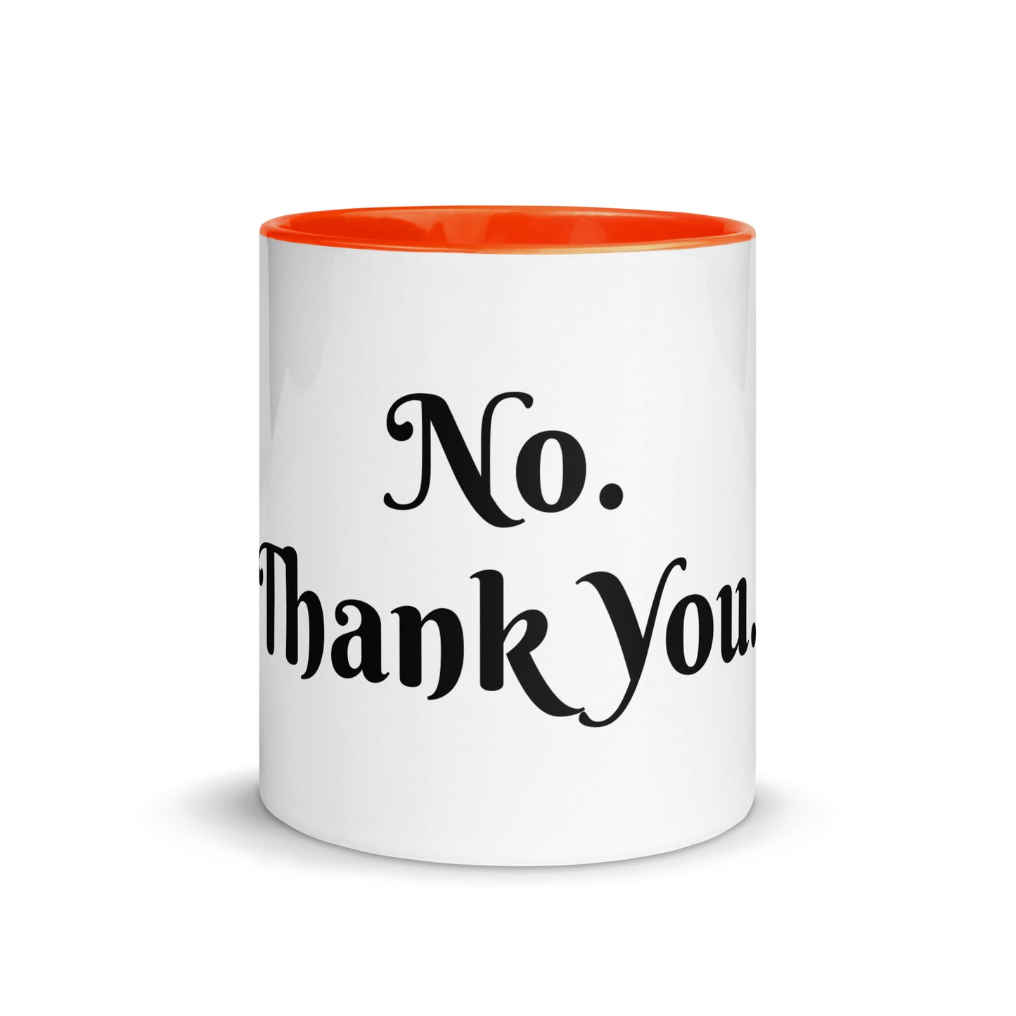 White Ceramic Cup with Color Inside