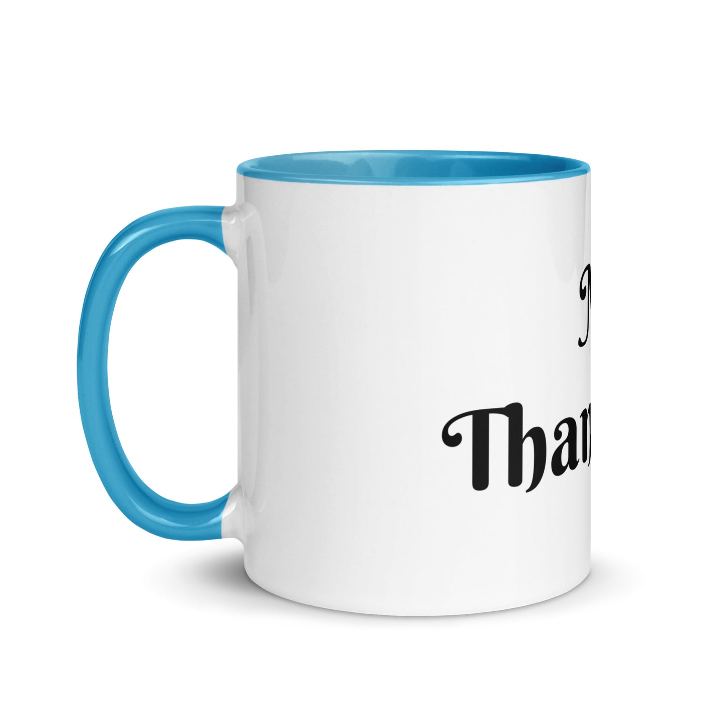 White Ceramic Cup with Color Inside