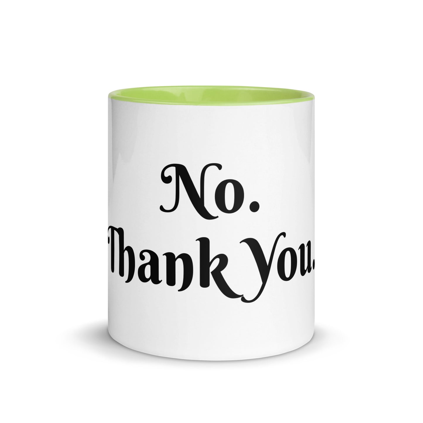 White Ceramic Cup with Color Inside