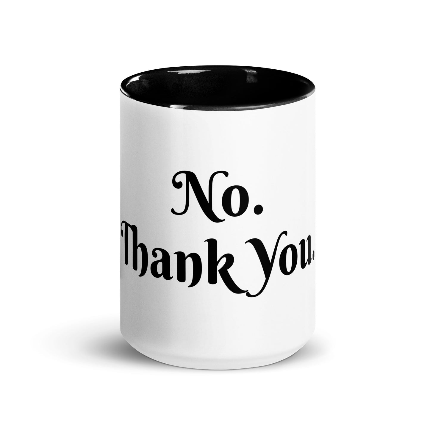 White Ceramic Cup with Color Inside