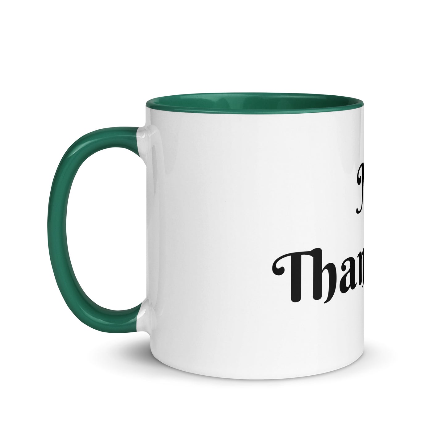 White Ceramic Cup with Color Inside