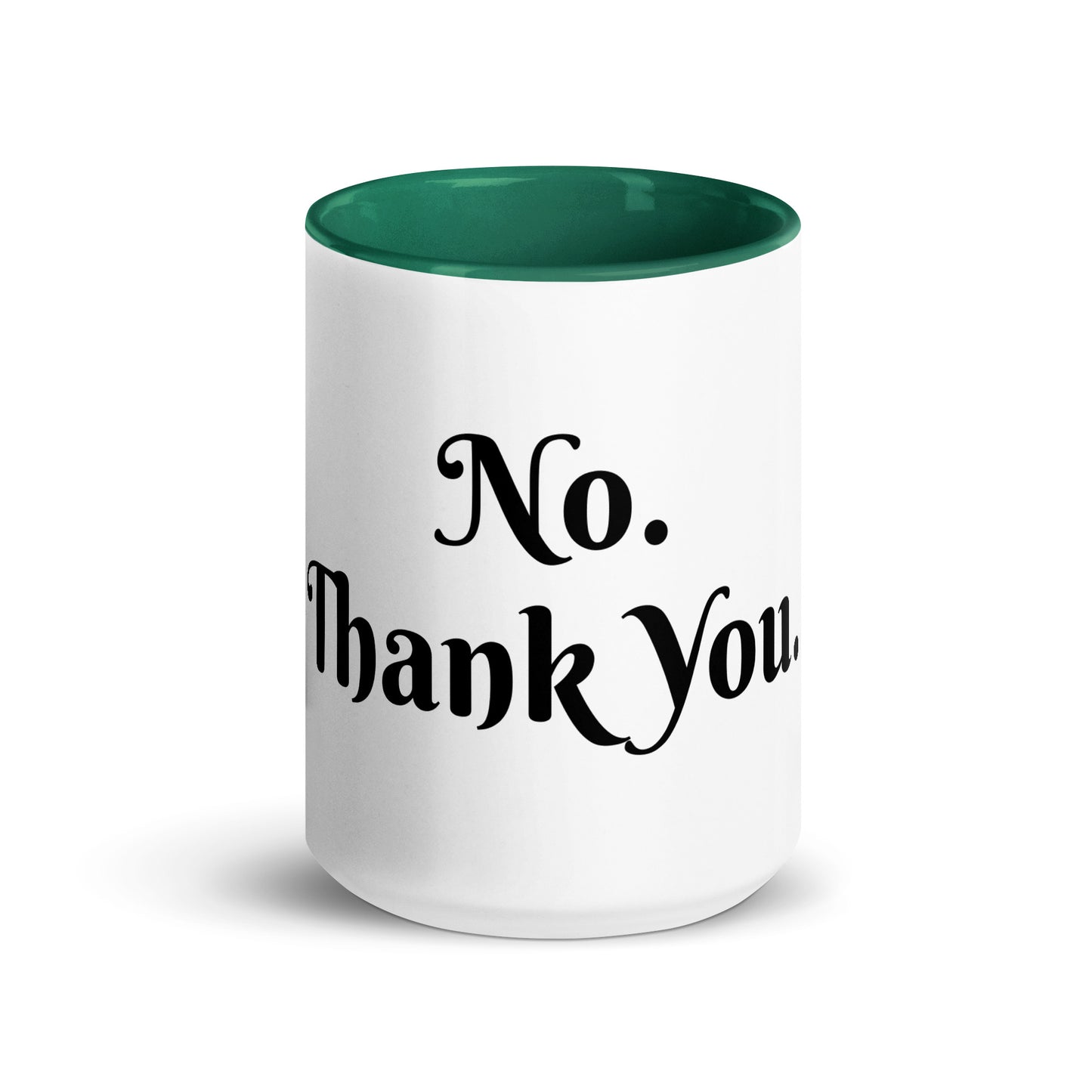 White Ceramic Cup with Color Inside