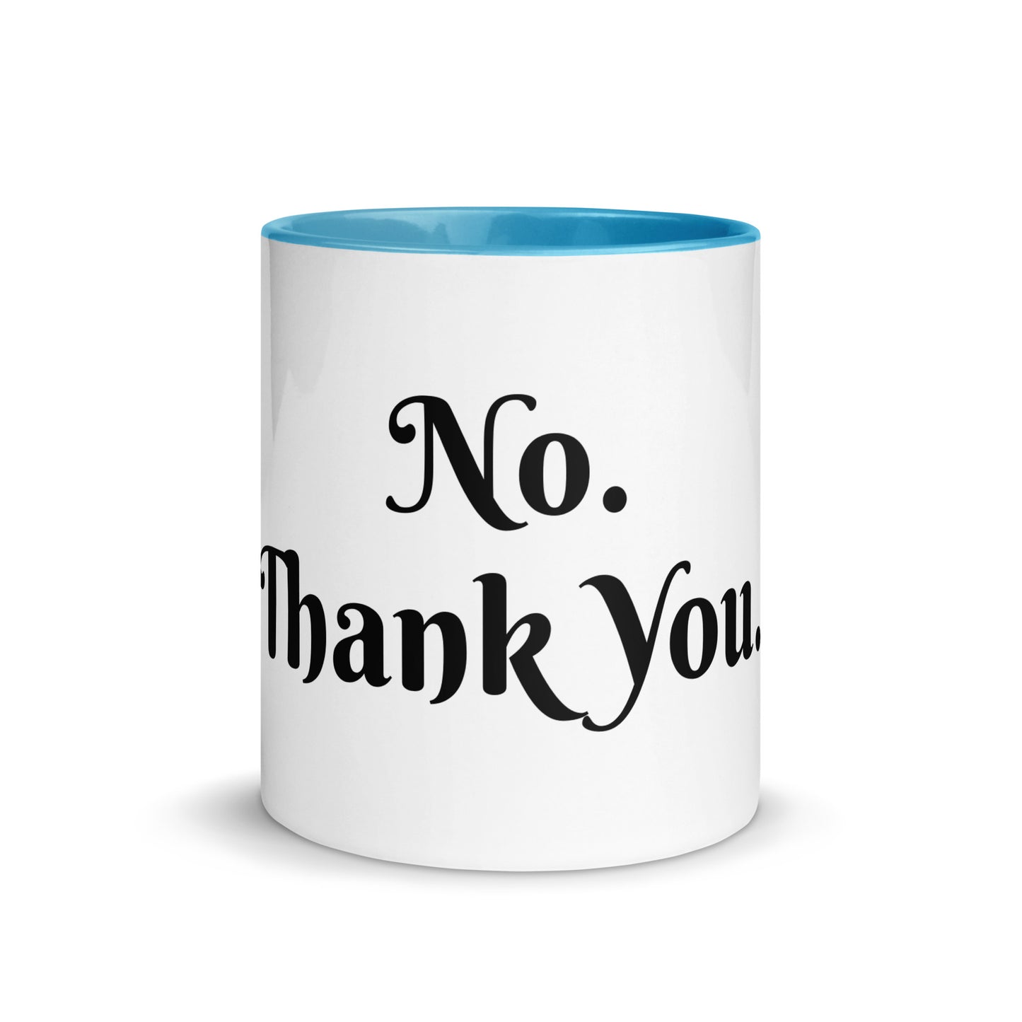 White Ceramic Cup with Color Inside