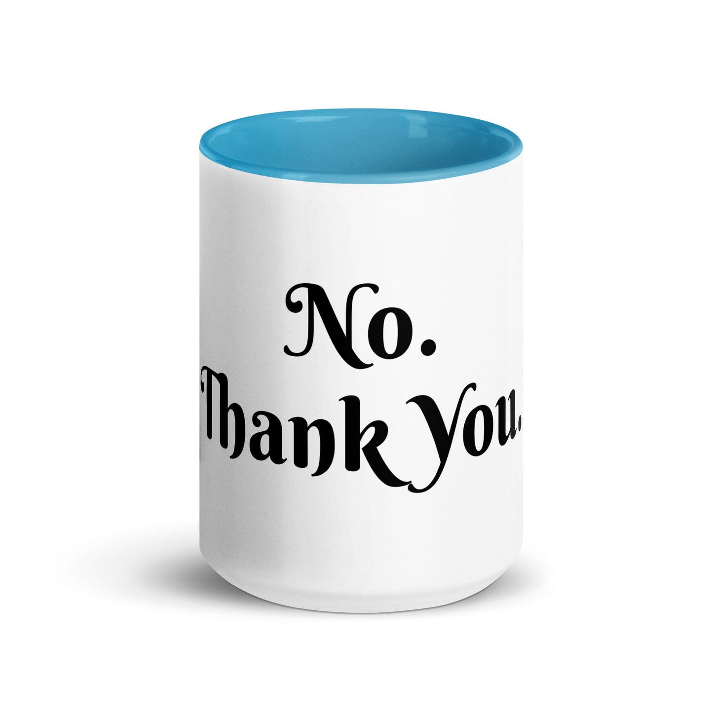 White Ceramic Cup with Color Inside