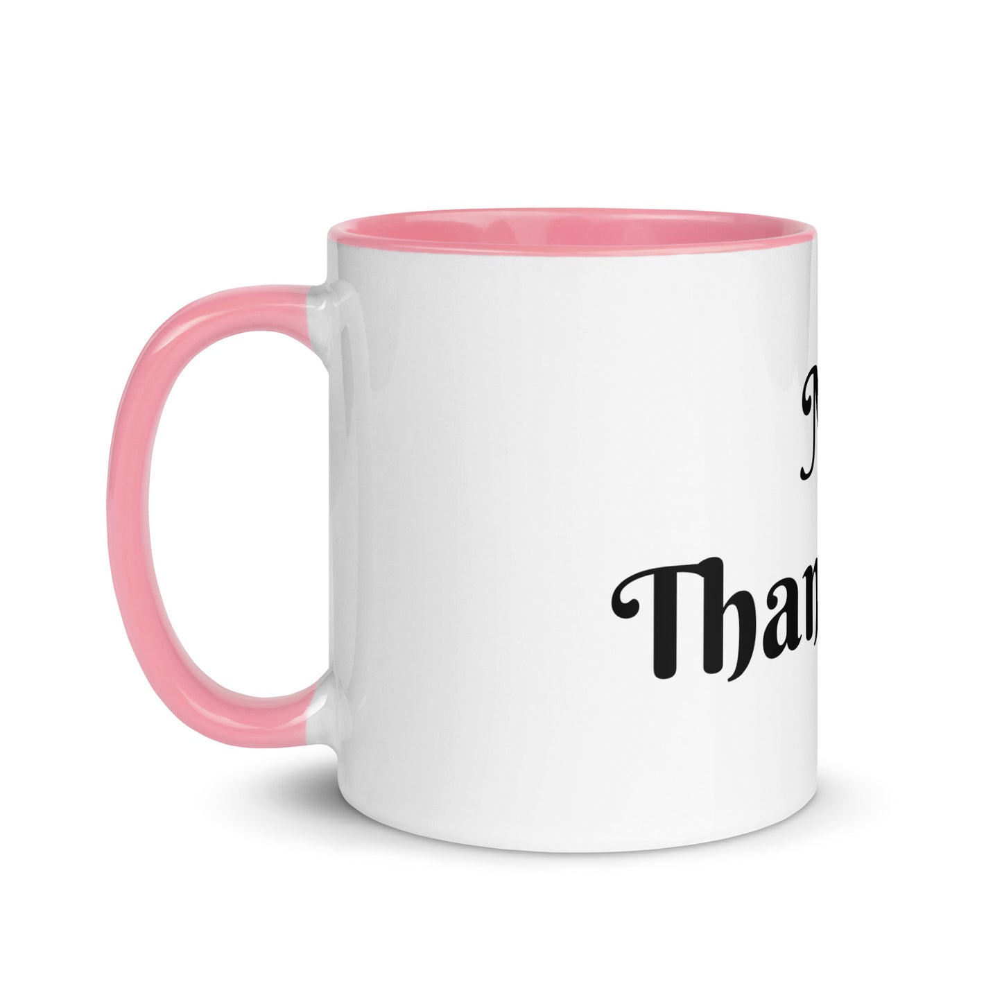 White Ceramic Cup with Color Inside