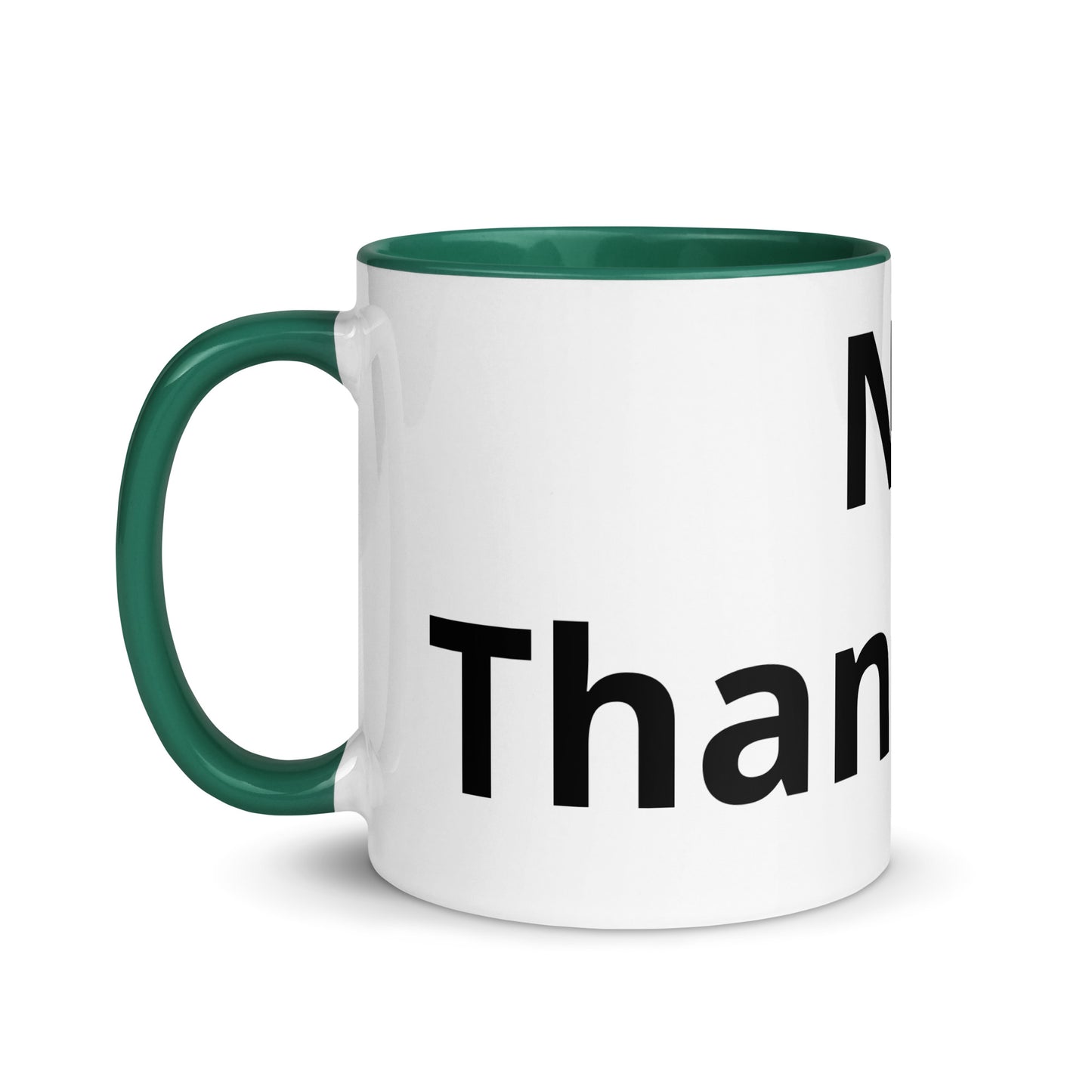 White Ceramic Cup with Color Inside