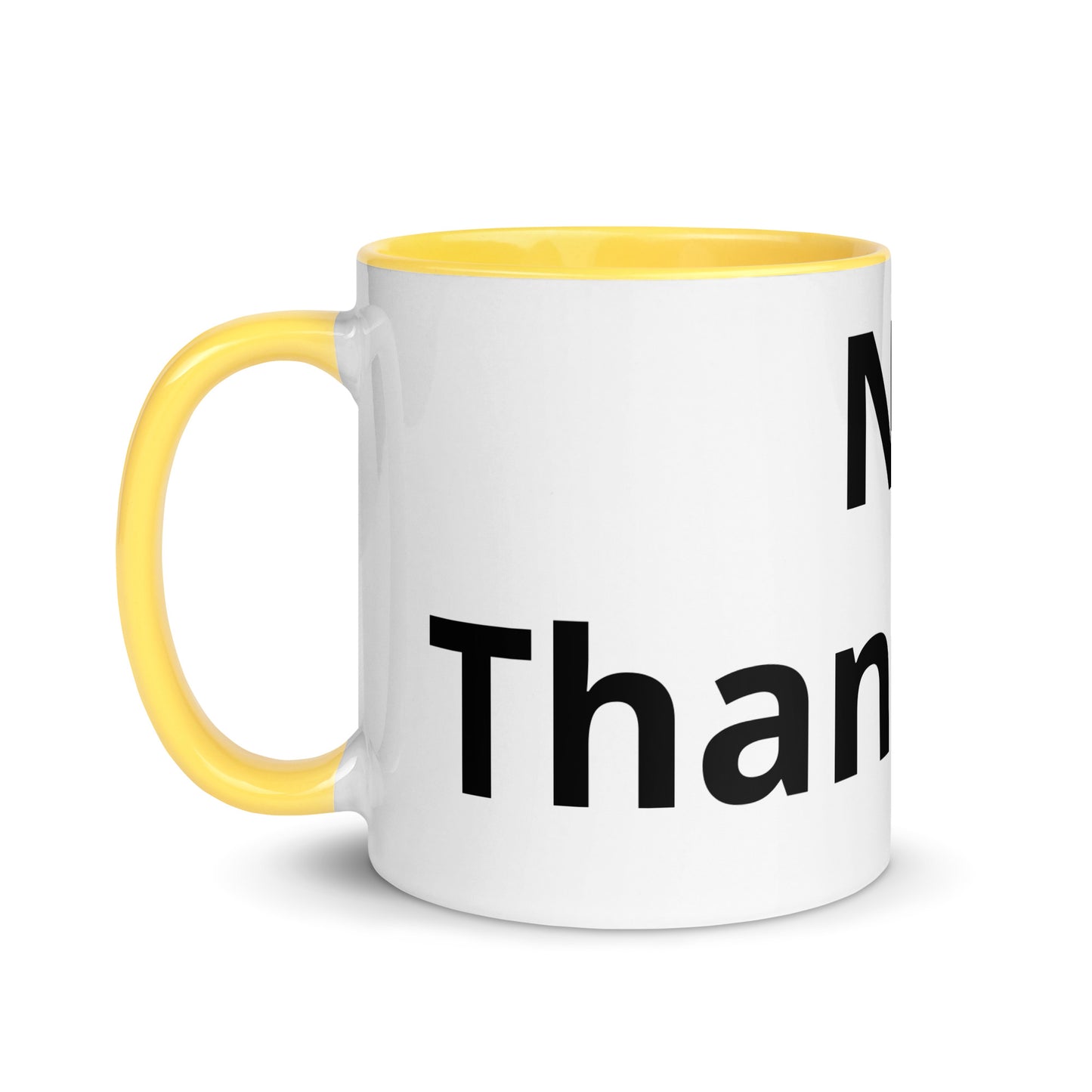 White Ceramic Cup with Color Inside