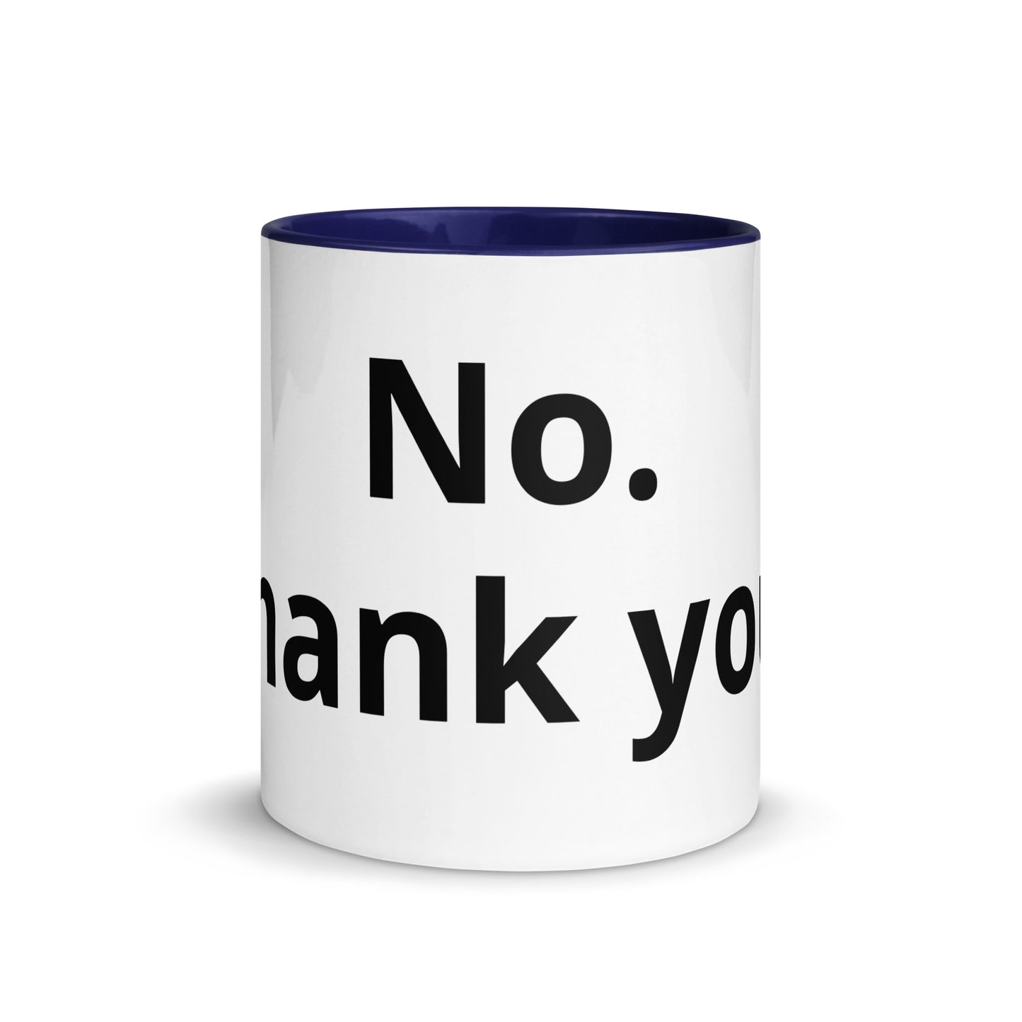 White Ceramic Cup with Color Inside