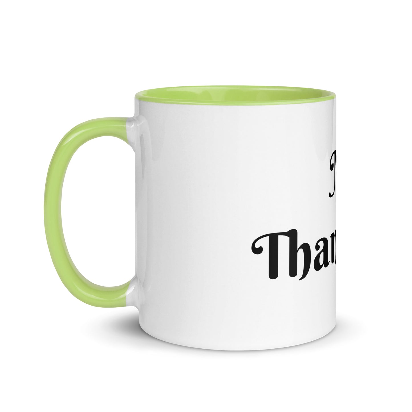White Ceramic Cup with Color Inside
