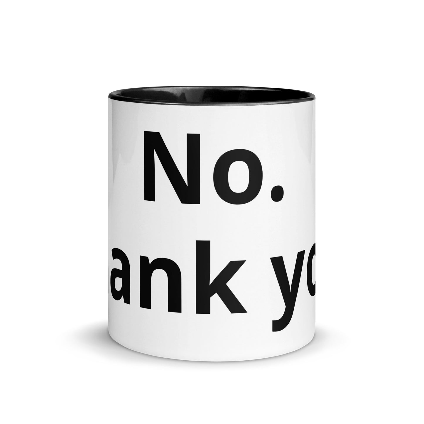 White Ceramic Cup with Color Inside