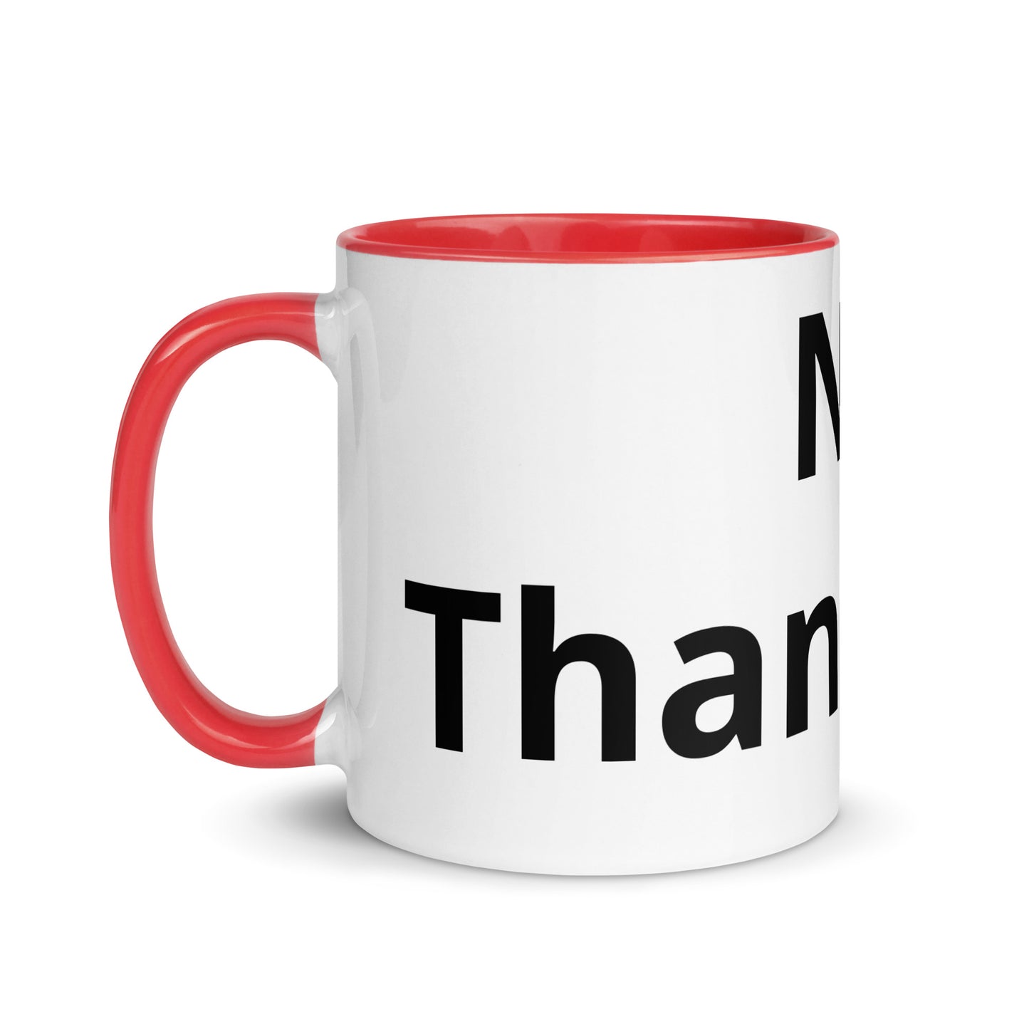 White Ceramic Cup with Color Inside