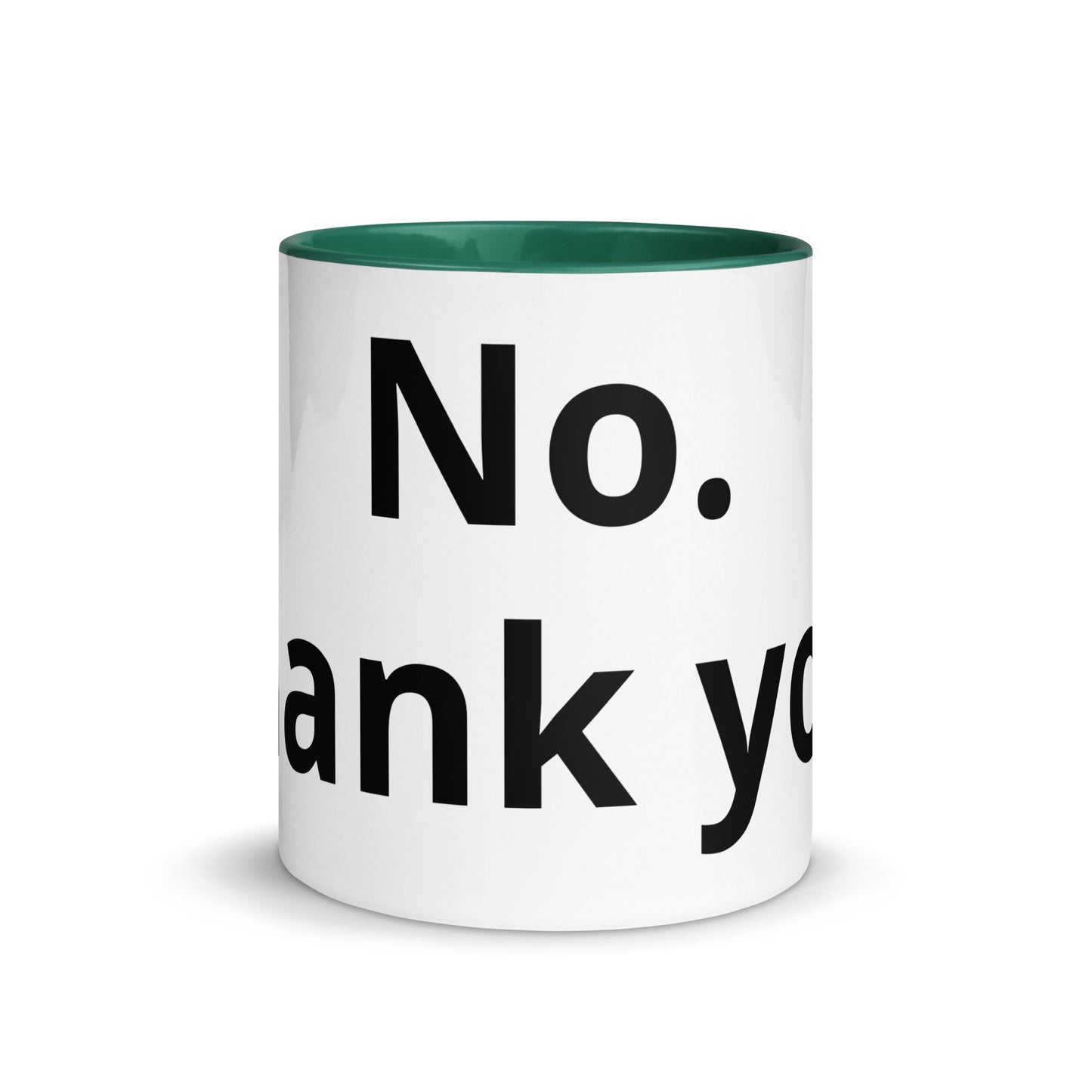 White Ceramic Cup with Color Inside