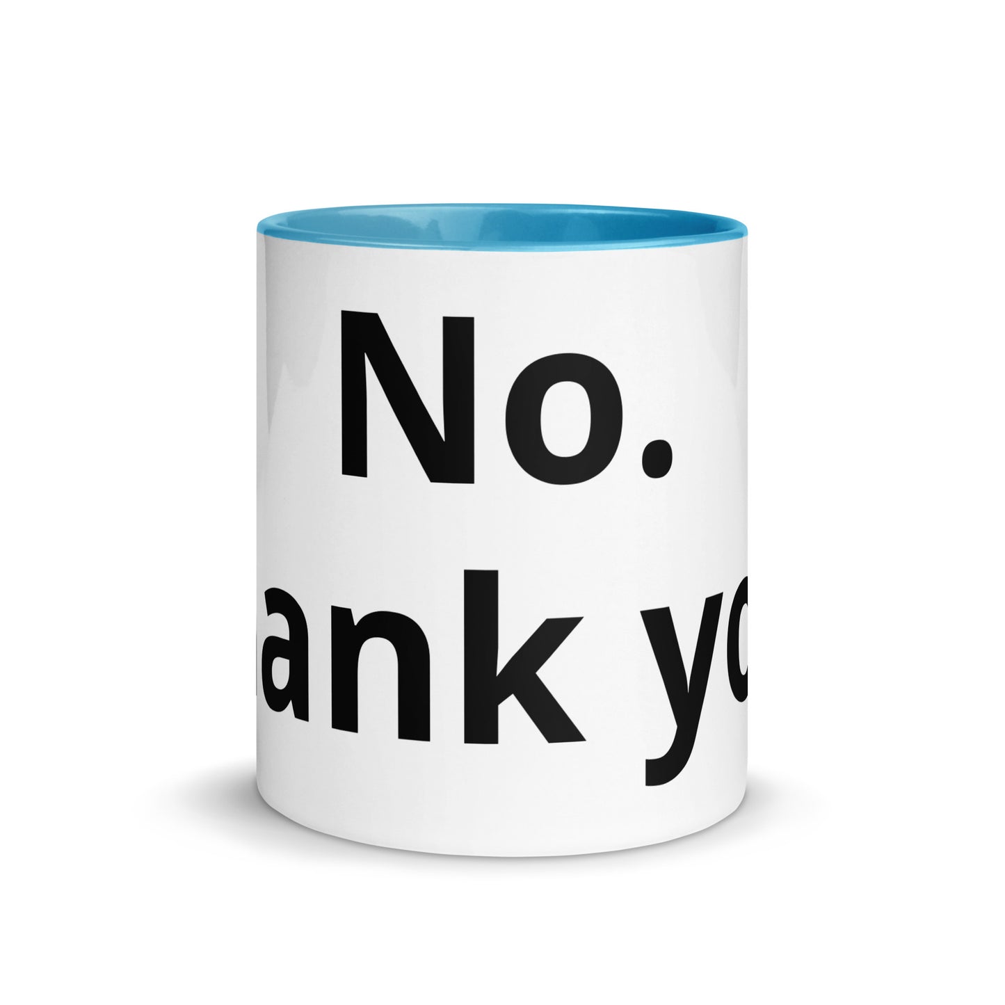White Ceramic Cup with Color Inside