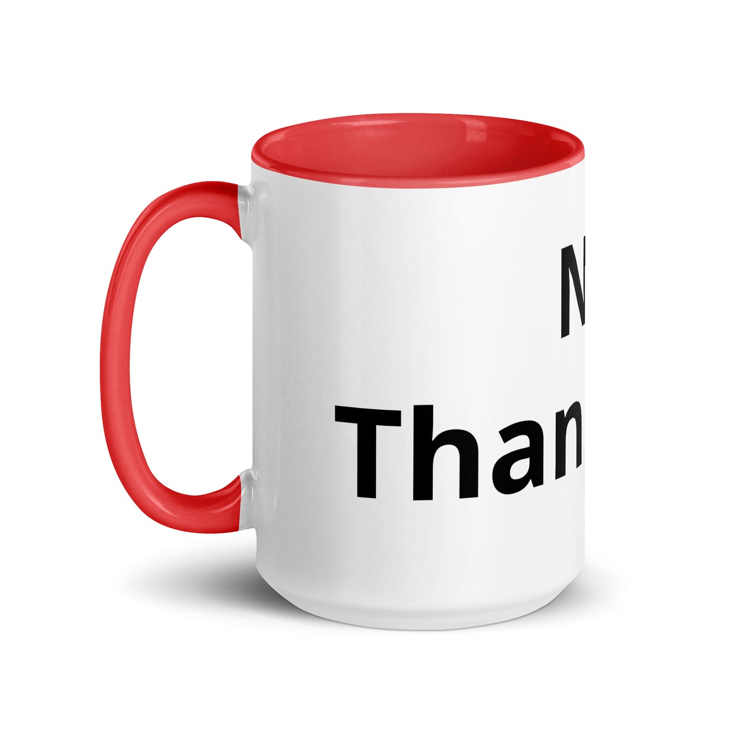 White Ceramic Cup with Color Inside
