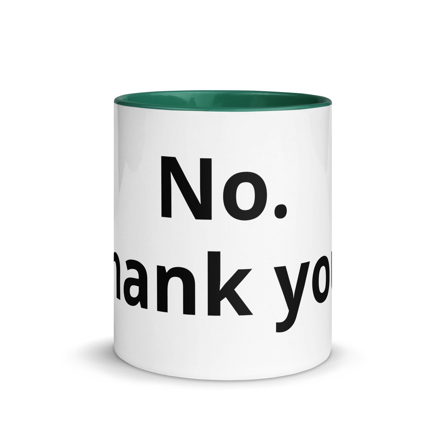 White Ceramic Cup with Color Inside