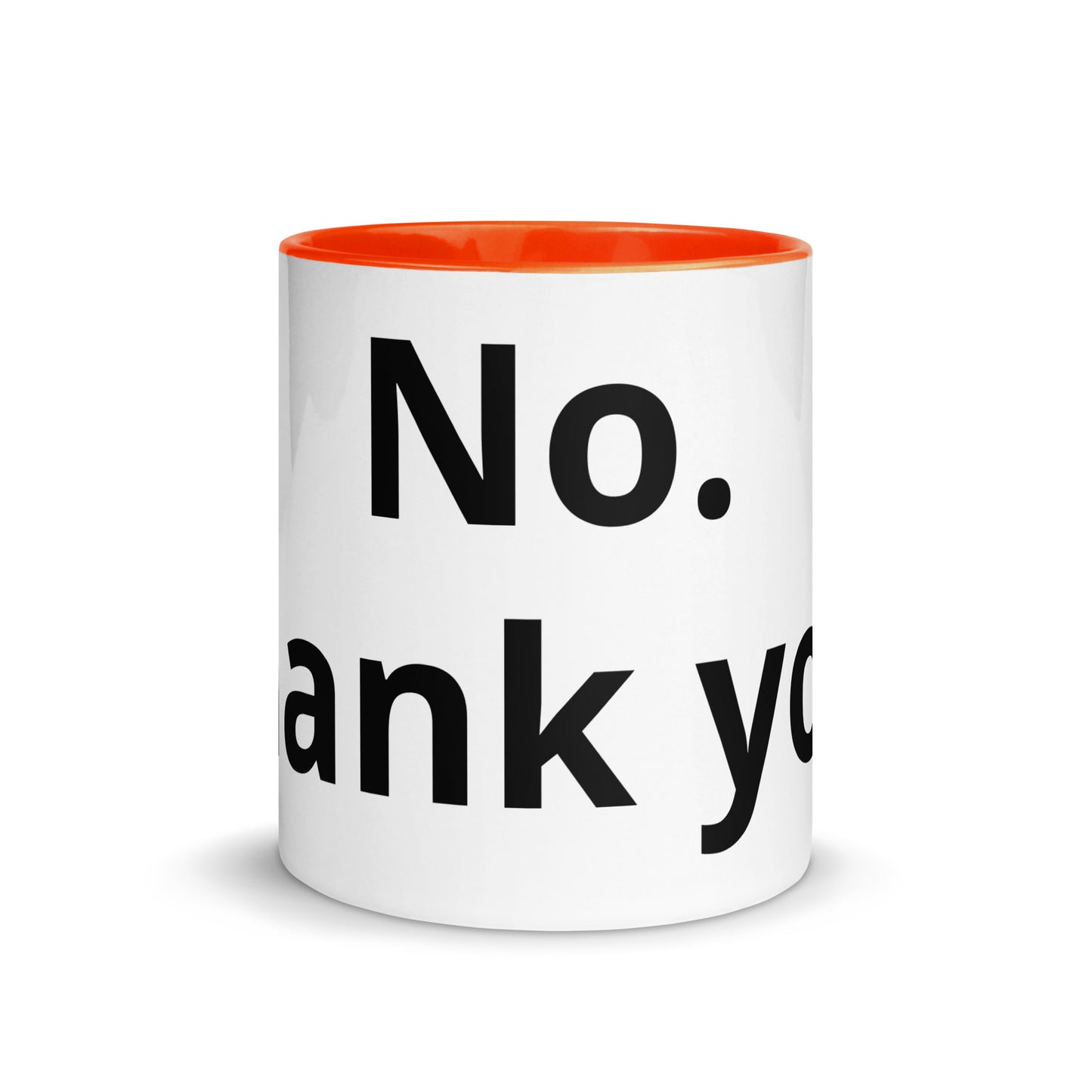 White Ceramic Cup with Color Inside