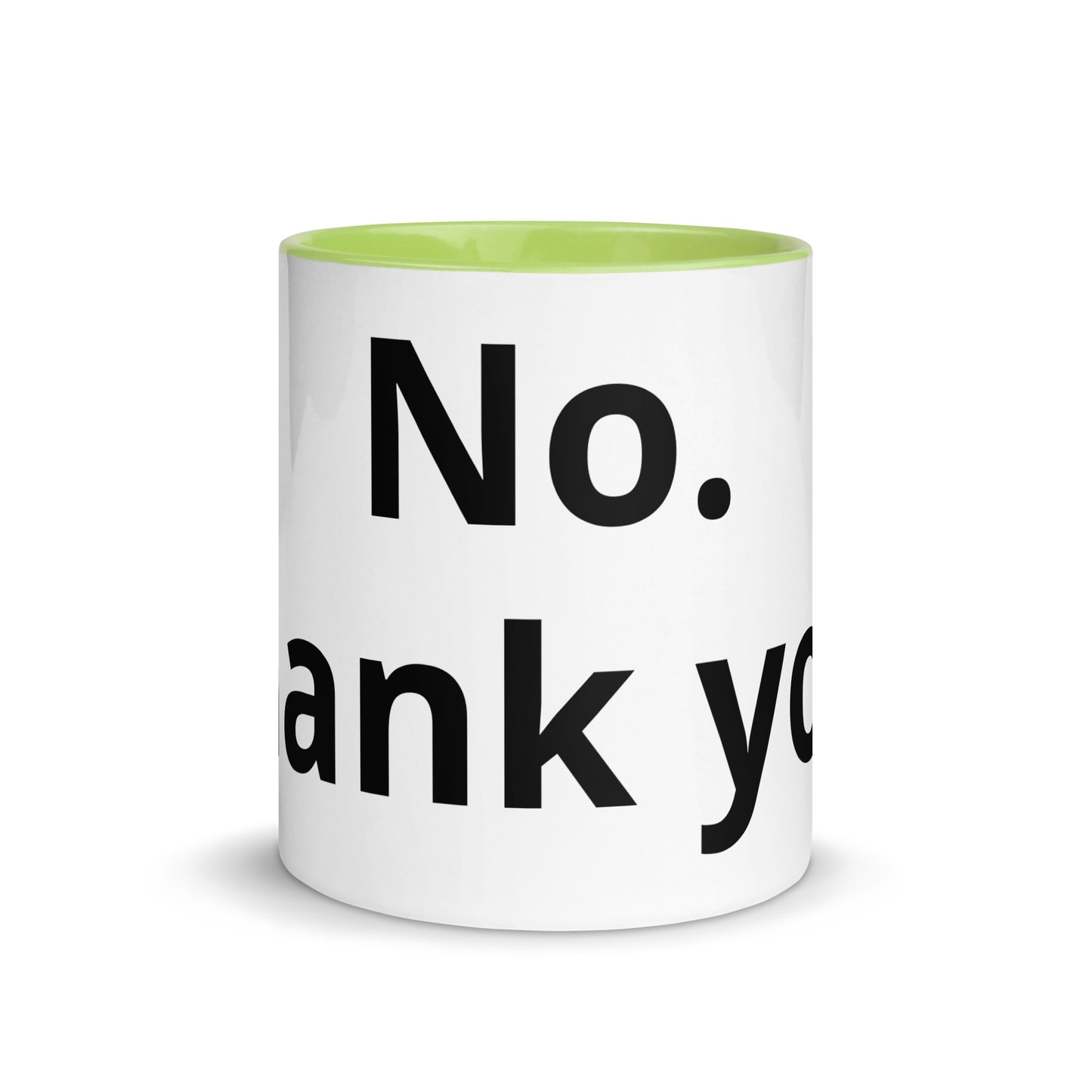 White Ceramic Cup with Color Inside
