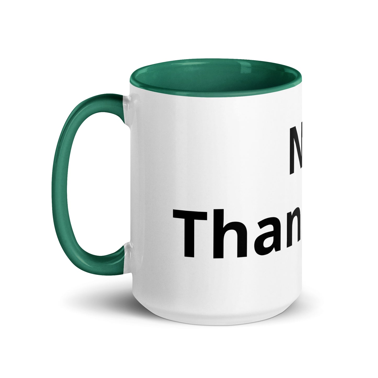 White Ceramic Cup with Color Inside