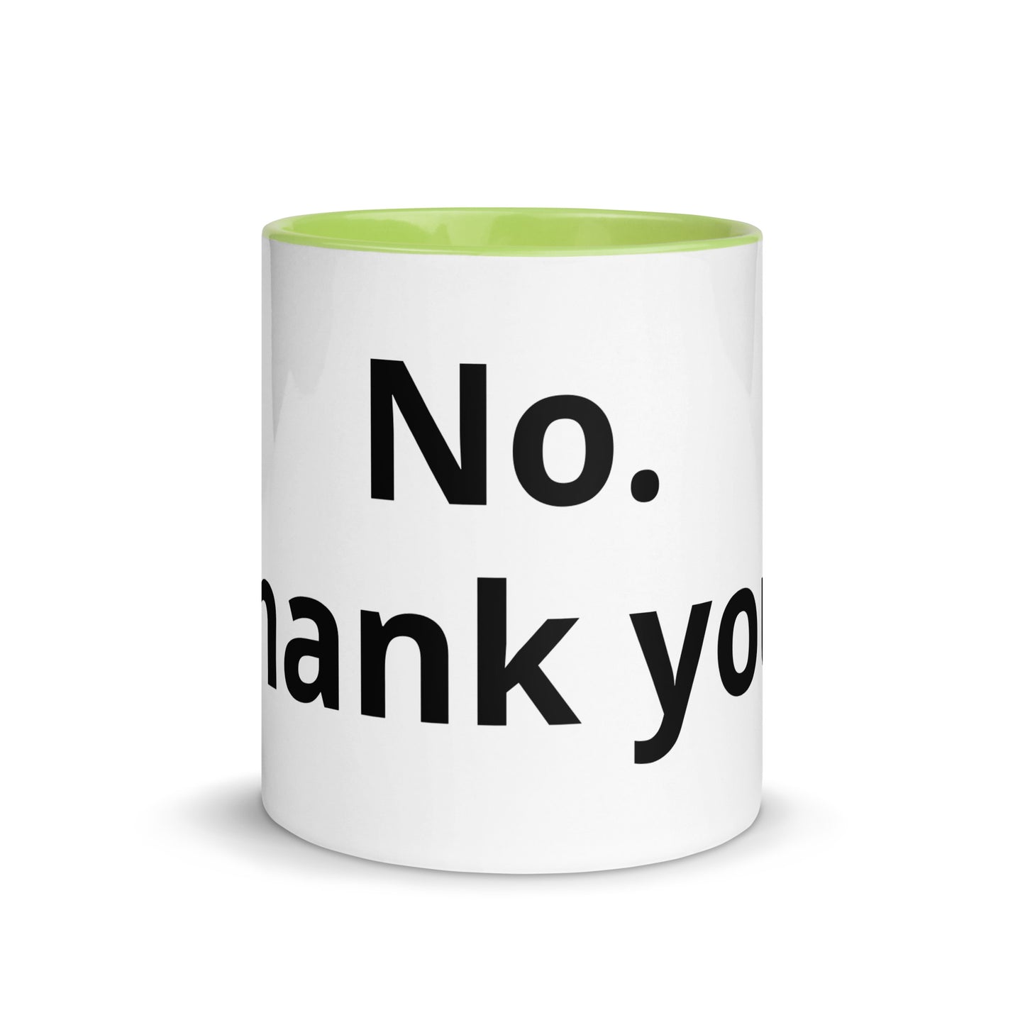 White Ceramic Cup with Color Inside