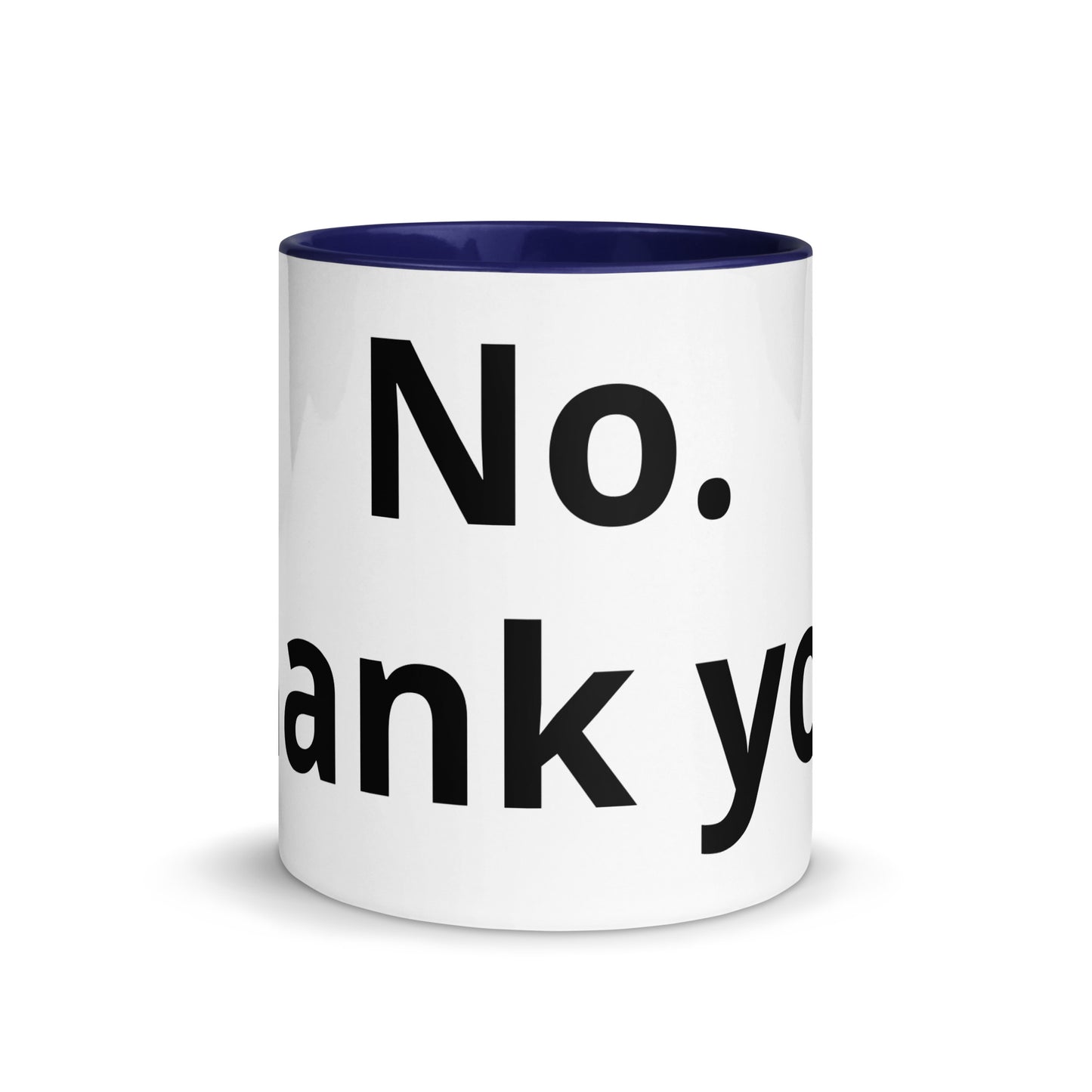 White Ceramic Cup with Color Inside