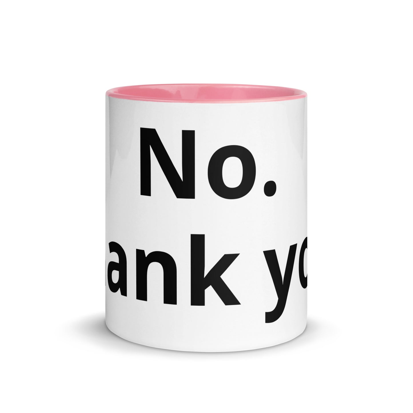 White Ceramic Cup with Color Inside