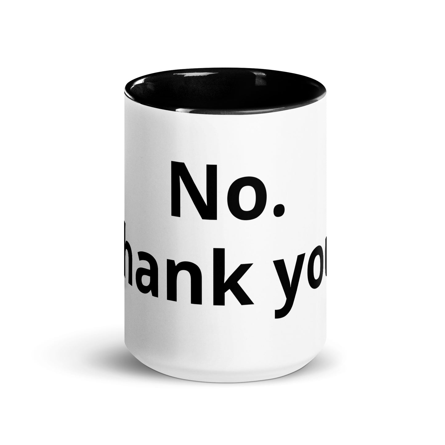 White Ceramic Cup with Color Inside
