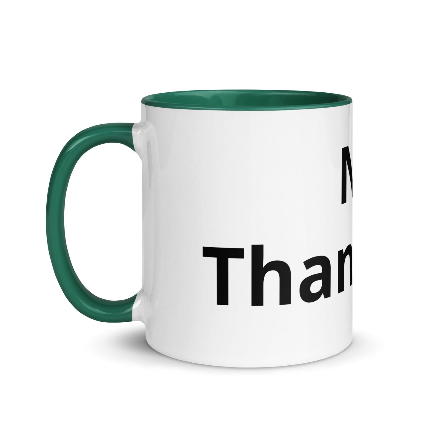 White Ceramic Cup with Color Inside