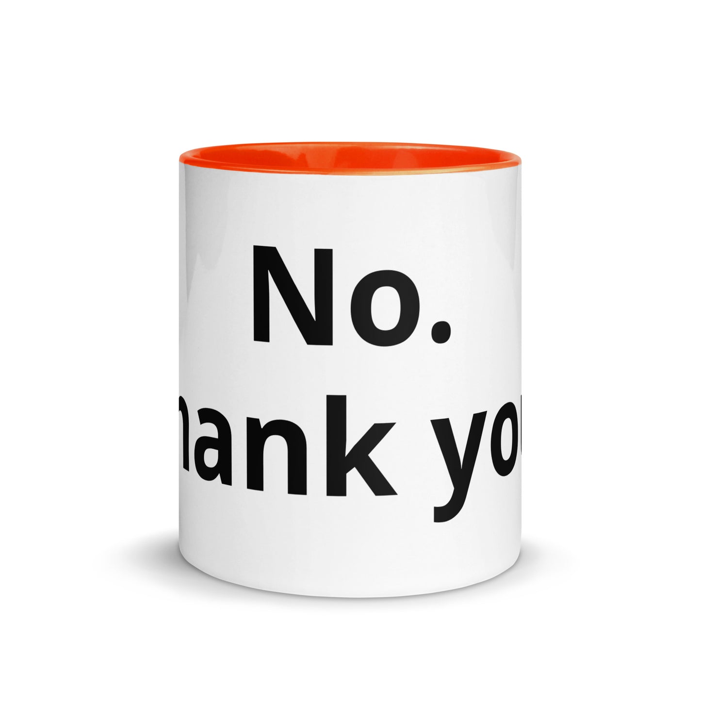 White Ceramic Cup with Color Inside