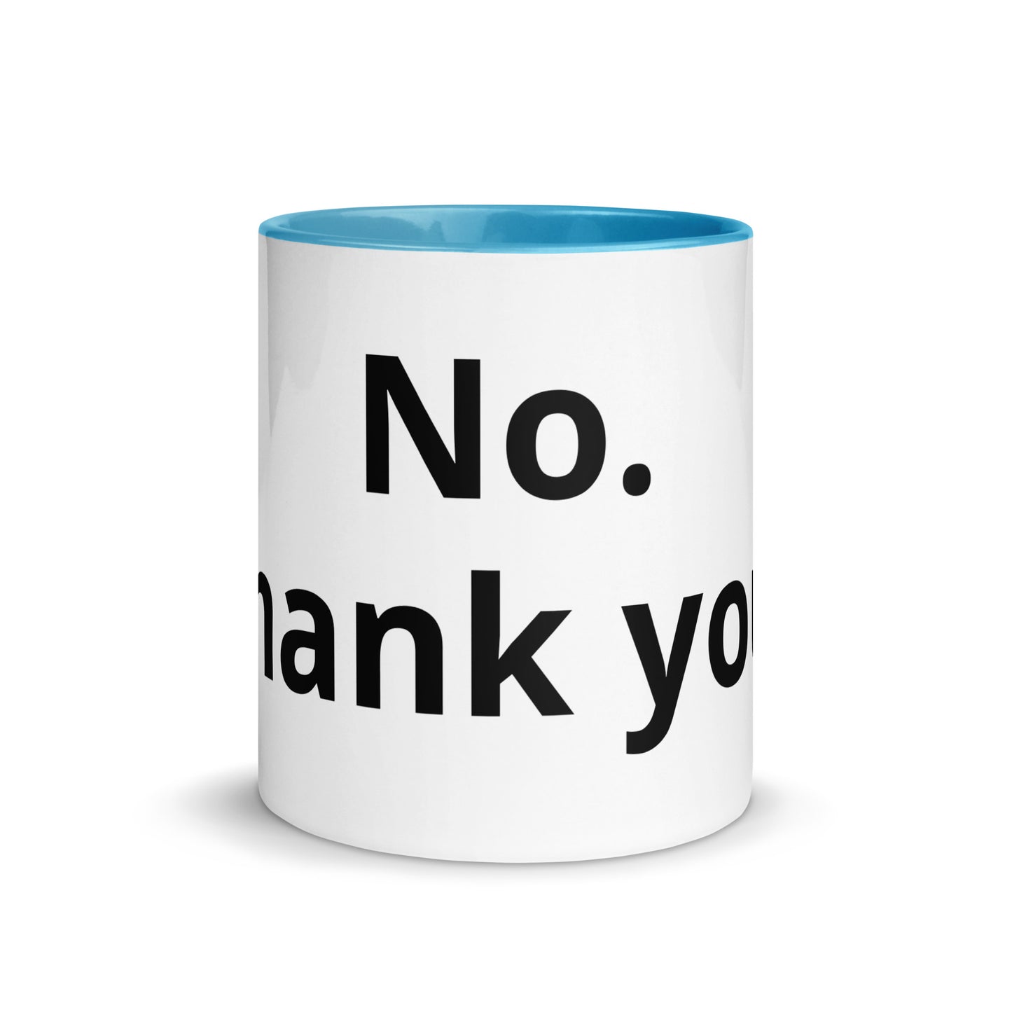 White Ceramic Cup with Color Inside