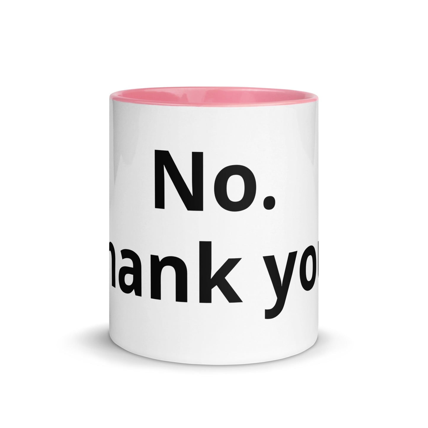 White Ceramic Cup with Color Inside