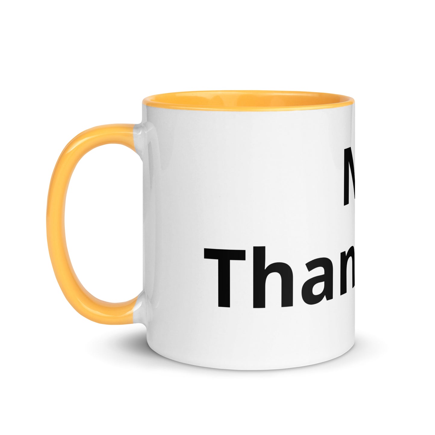 White Ceramic Cup with Color Inside