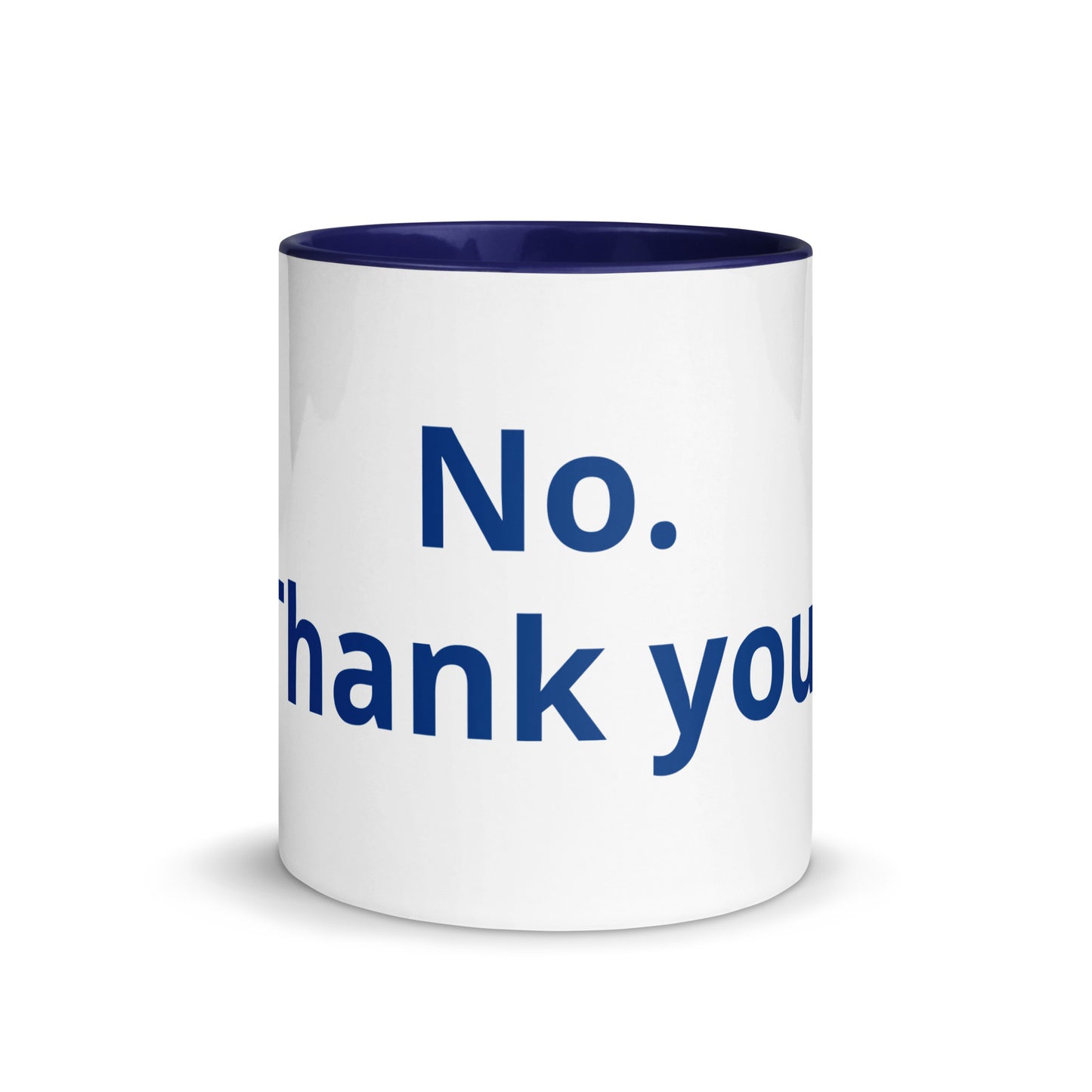 White Ceramic Cup with Color Inside