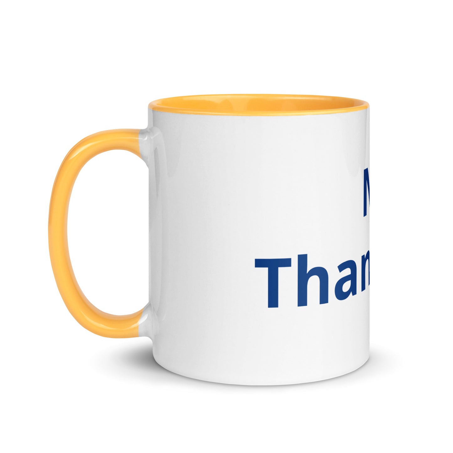 White Ceramic Cup with Color Inside