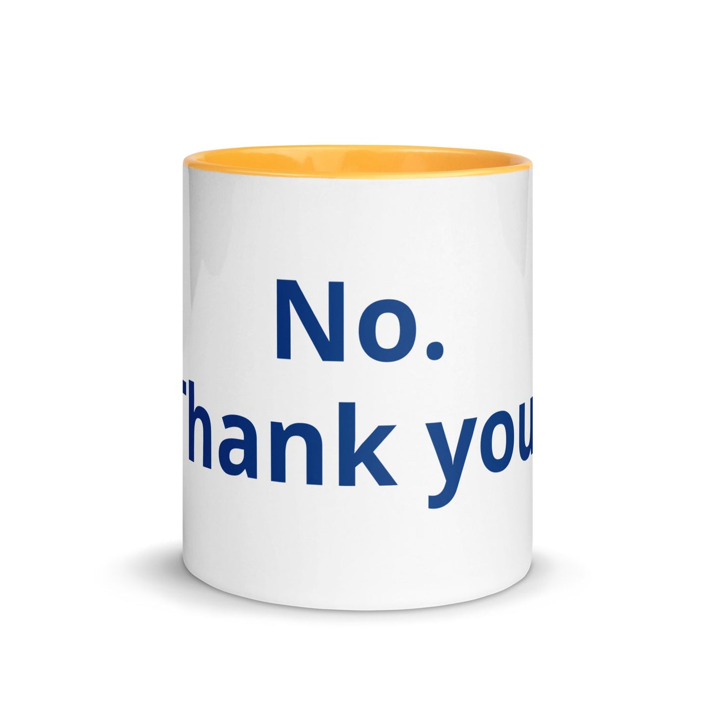 White Ceramic Cup with Color Inside