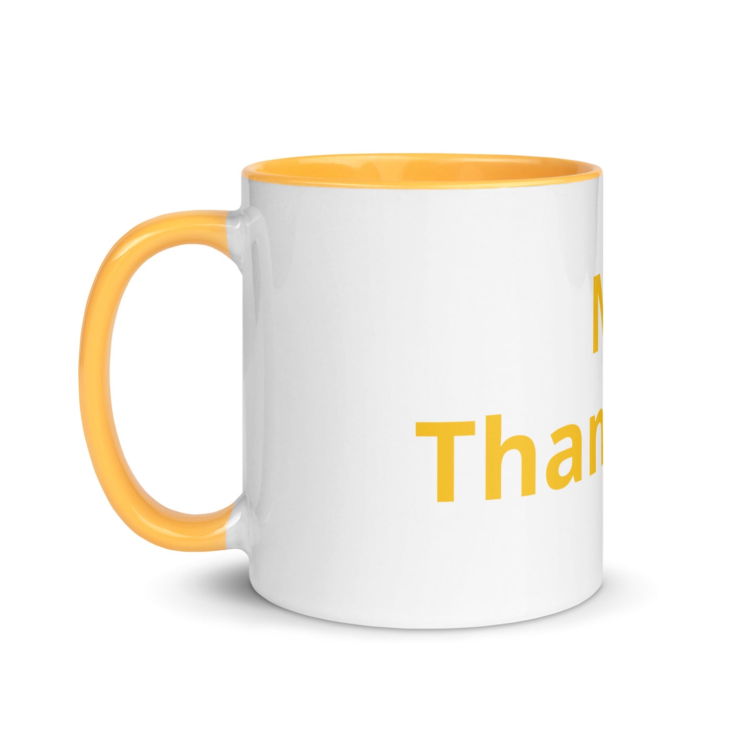 White Ceramic Cup with Color Inside
